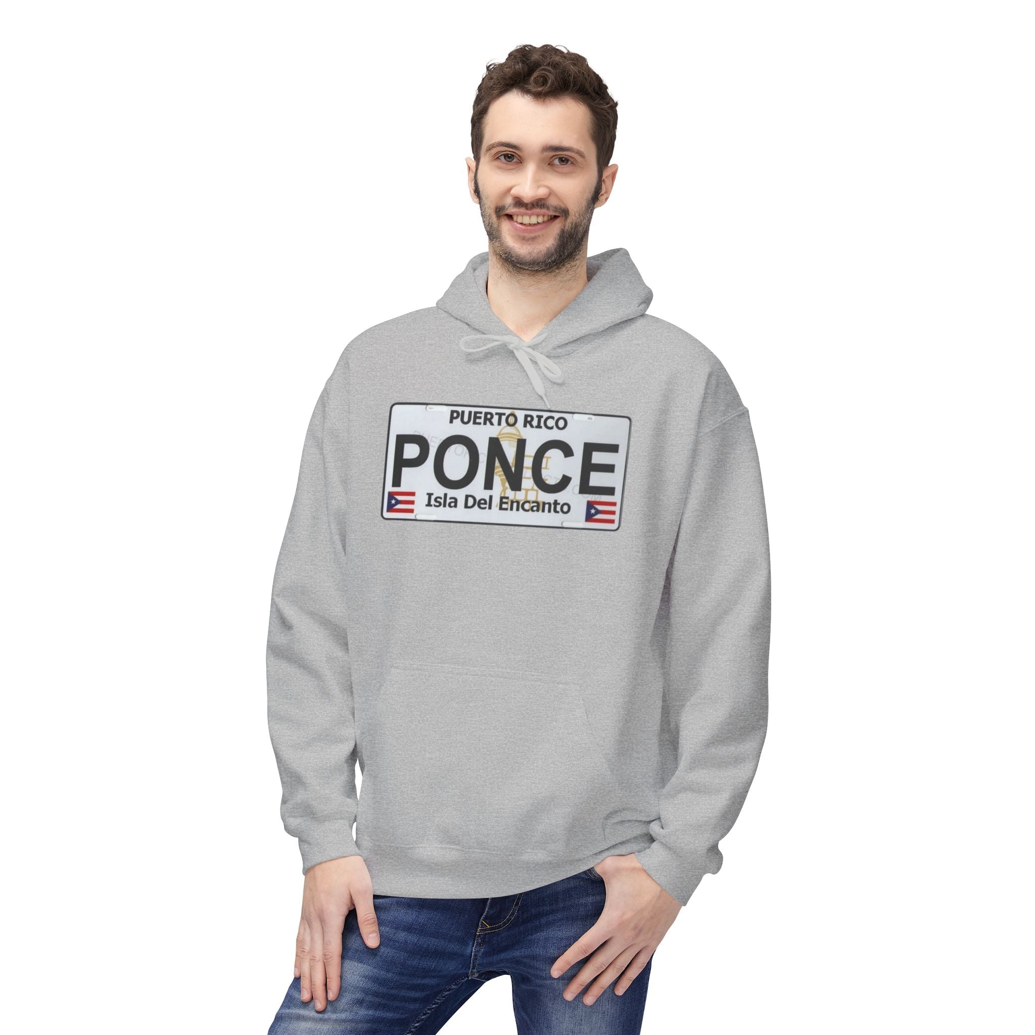 Ponce Puerto Rico License Plate Hoodie Isla Del Encanto Pullover