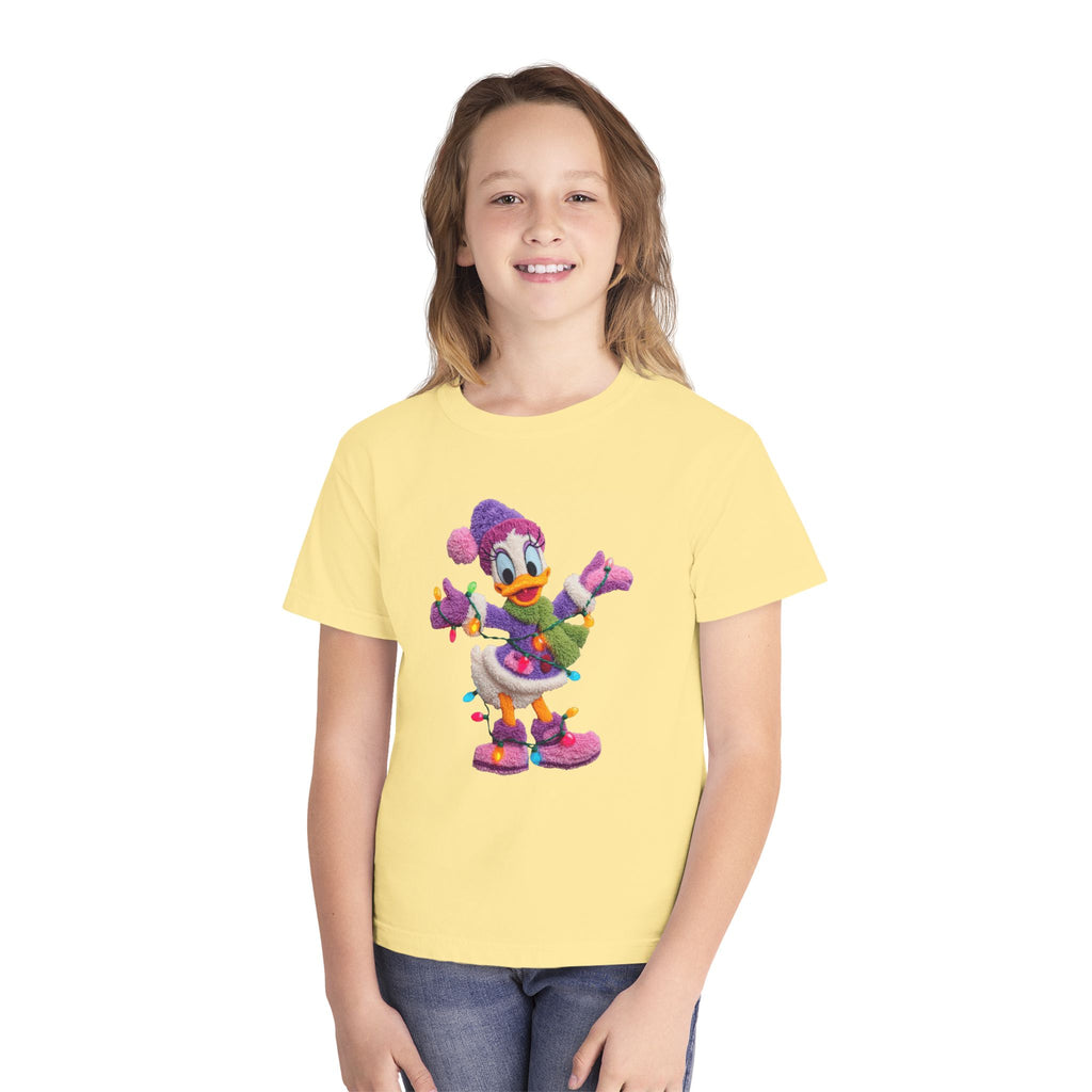 Duckling Holiday Tee — Cute Winter Lights Kids T-Shirt