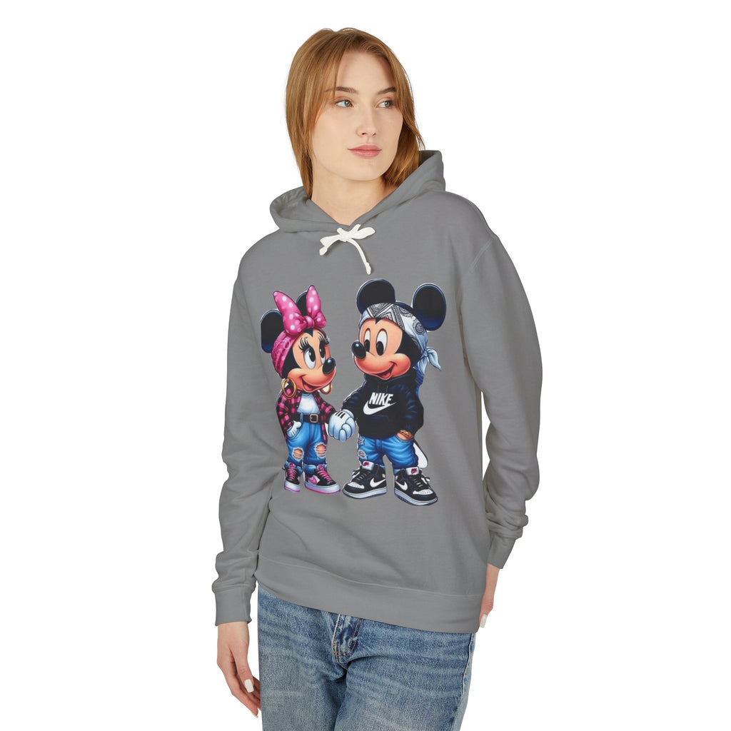 Valentine Cartoon Couple Hoodie  Cute Mickey & Minnie Style Graphic