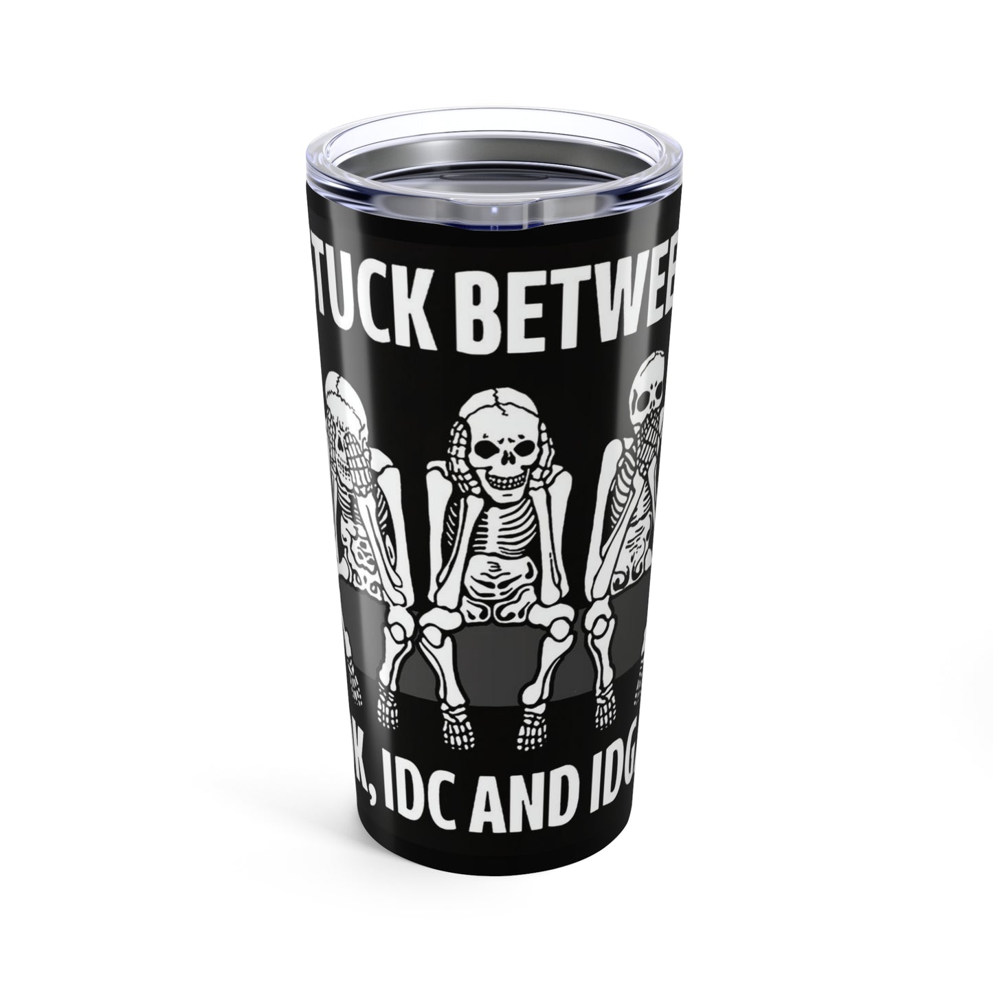 Funny Skeleton Tumbler, 20oz Travel Mug, Unique Gift for Halloween, Coffee Cup, Best Friend Gift, Sip and Relax