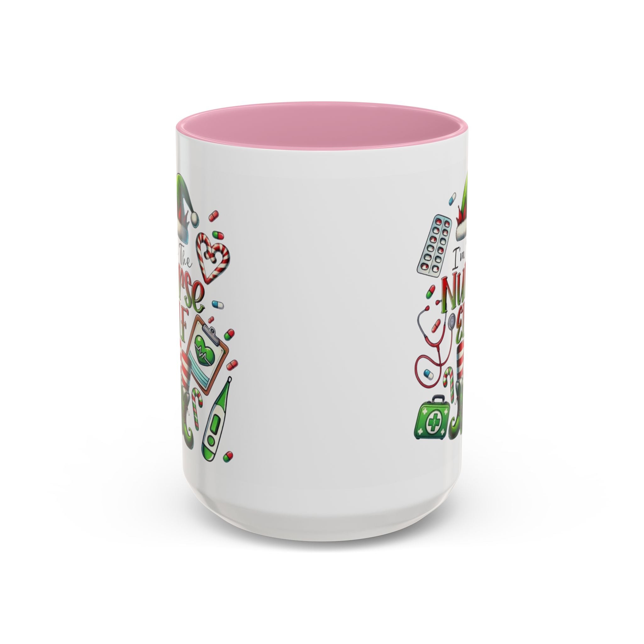 Nurse Elf Coffee Mug — Christmas Medical Holiday Gift (11oz & 15oz) Medical Christmas Mug