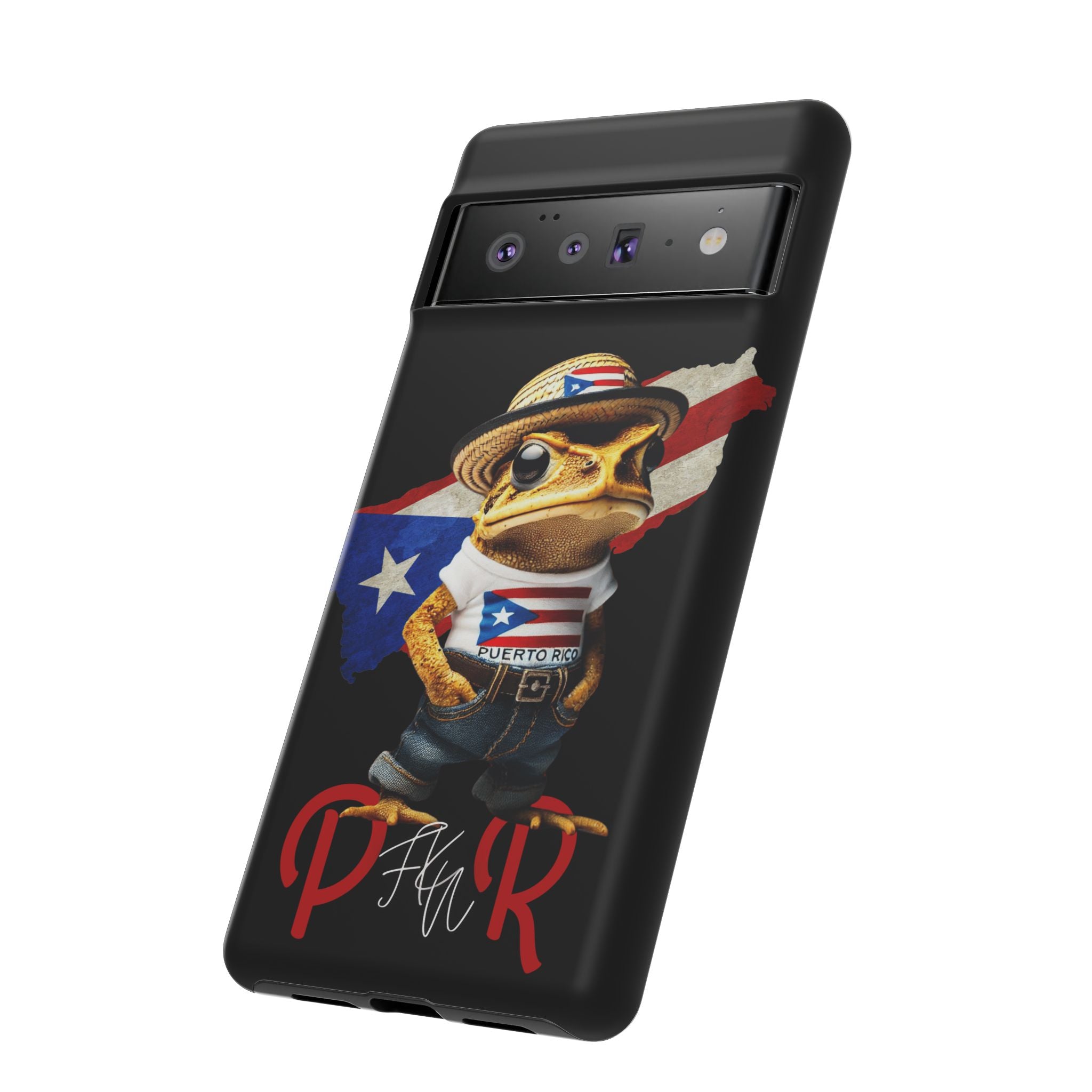 Puerto Rican Frog Tough Phone Case  Puerto Rico Flag Patriotic Protective Case