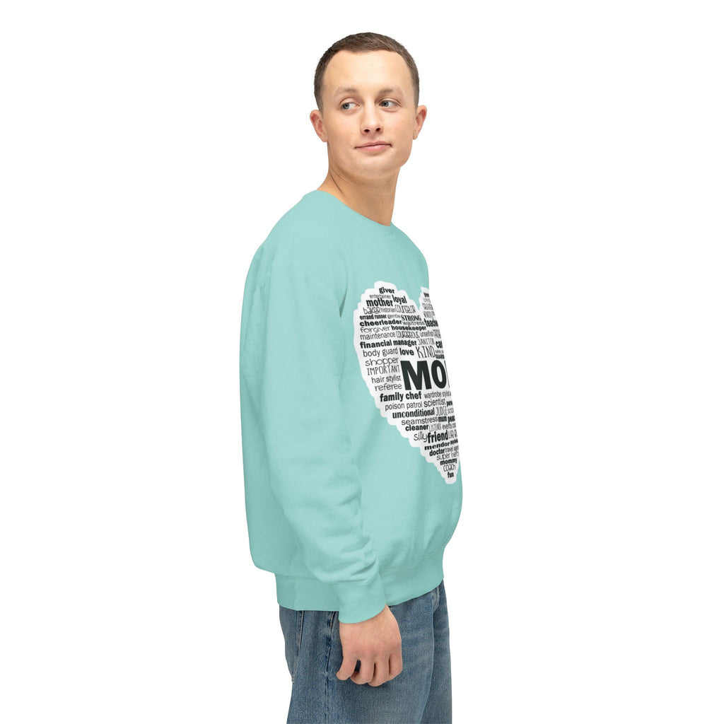 Mom Word-Cloud Heart Sweatshirt  Mother's Day Gift