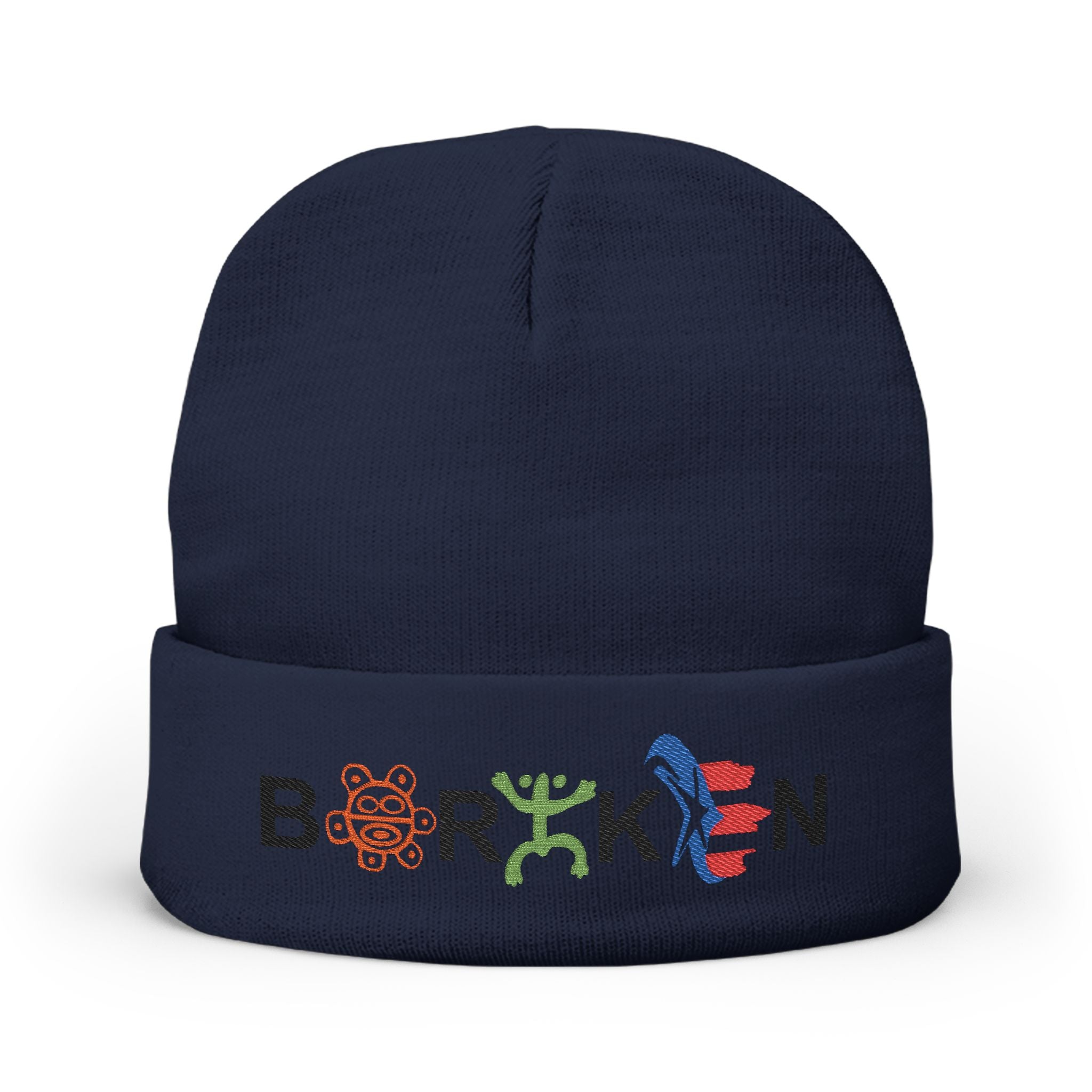Boricua Winter Beanie – Puerto Rico Pride Knit Hat — Colorful Borough Icon Letters