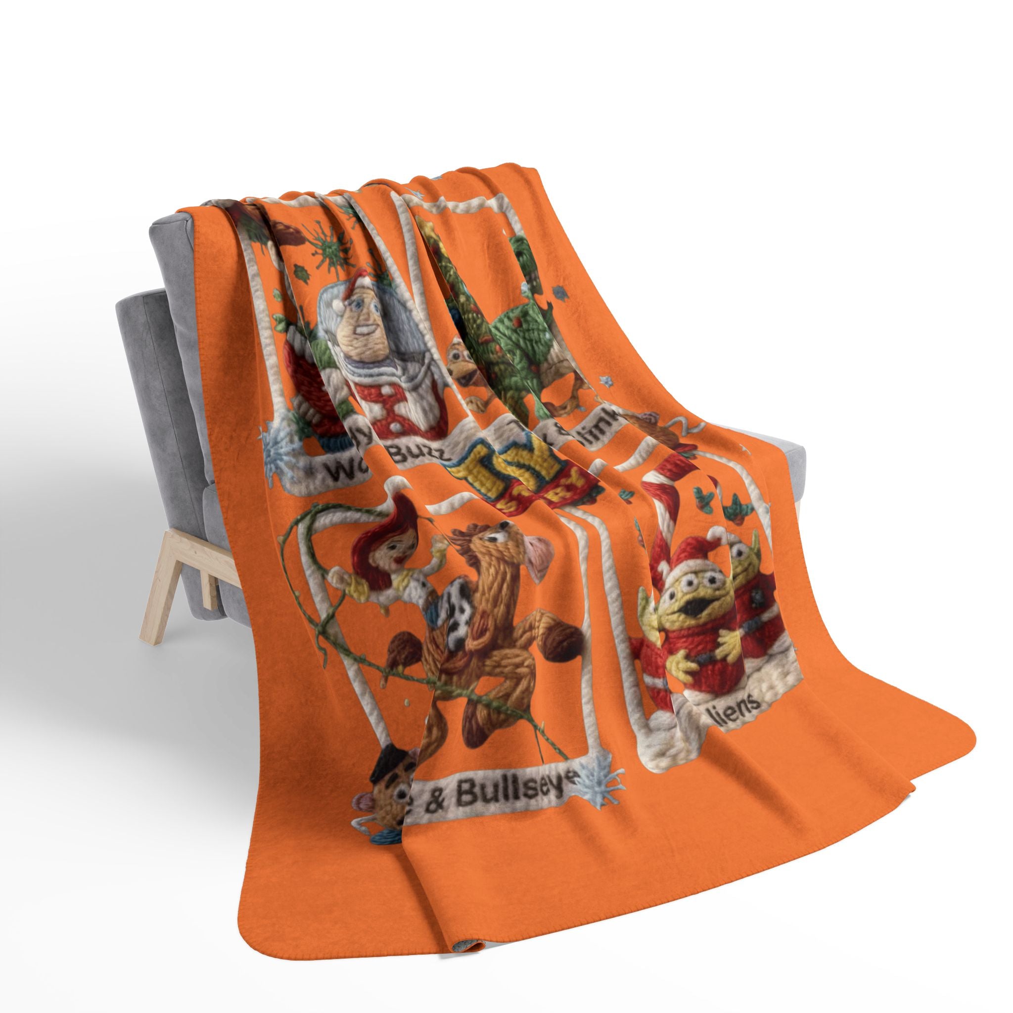 Magical Christmas Cartoon Blanket Toy Story Christmas Fleece Blanket