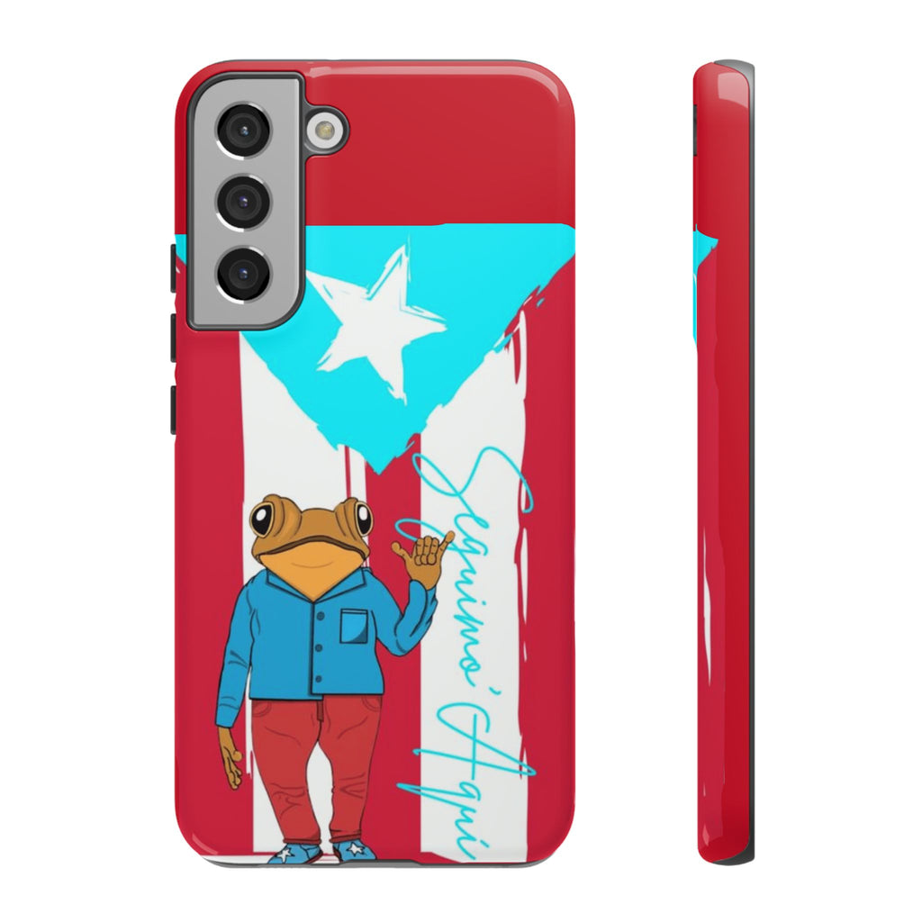 Puerto Rican Flag Frog Design ("Señorita Hops")Phone Case Isla del Encanto Phone Case – Puerto Rican Style