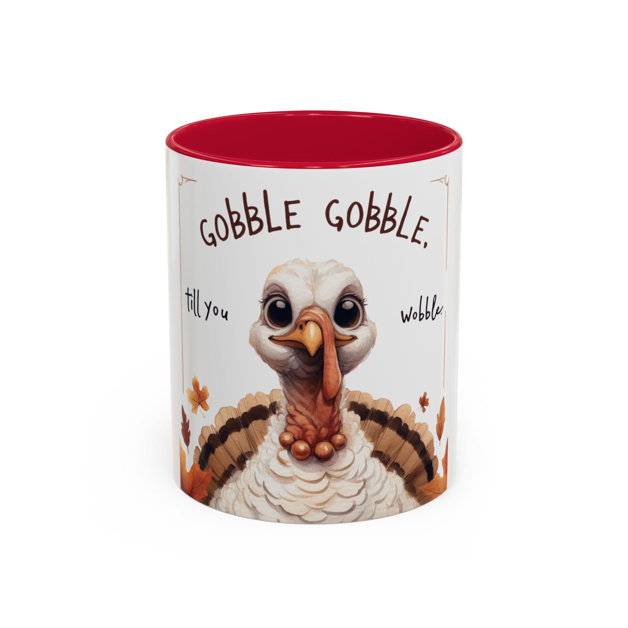 Mix cozy, aesthetic, and autumn-inspired sayings 🍁 Whimsical Thanksgiving Mug - Gobble Gobble Design
