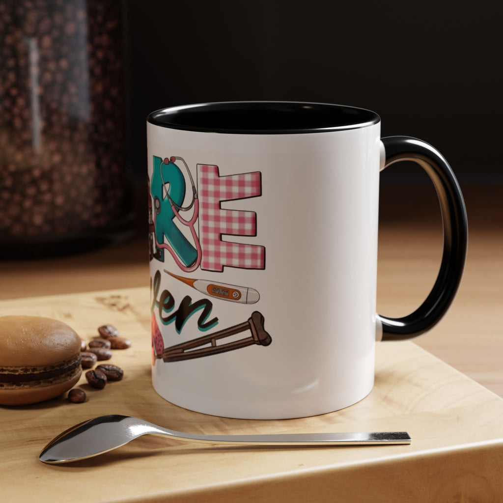 Nurse Given Accent Coffee Mug — Caregiver & Medical Equipment Design Christmas mug for all healthcare heroes