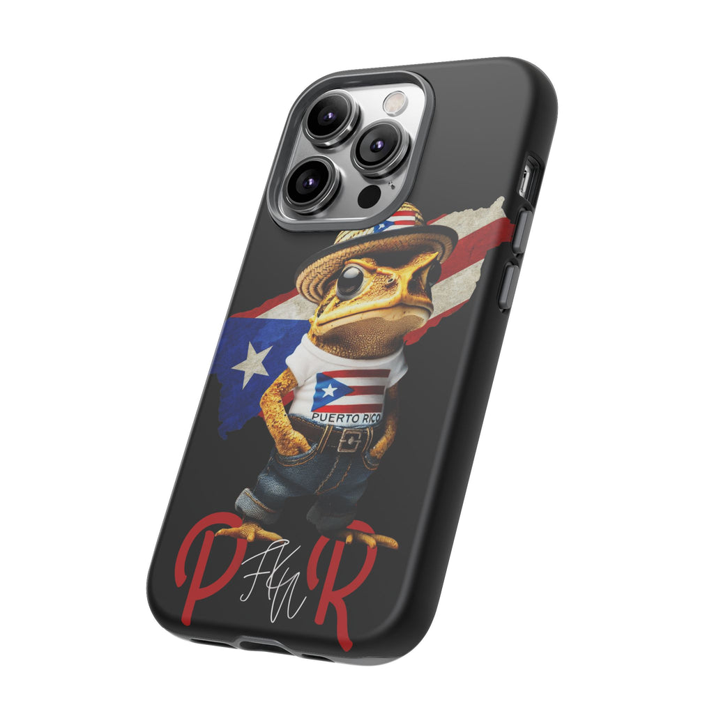 Puerto Rican Frog Tough Phone Case  Puerto Rico Flag Patriotic Protective Case