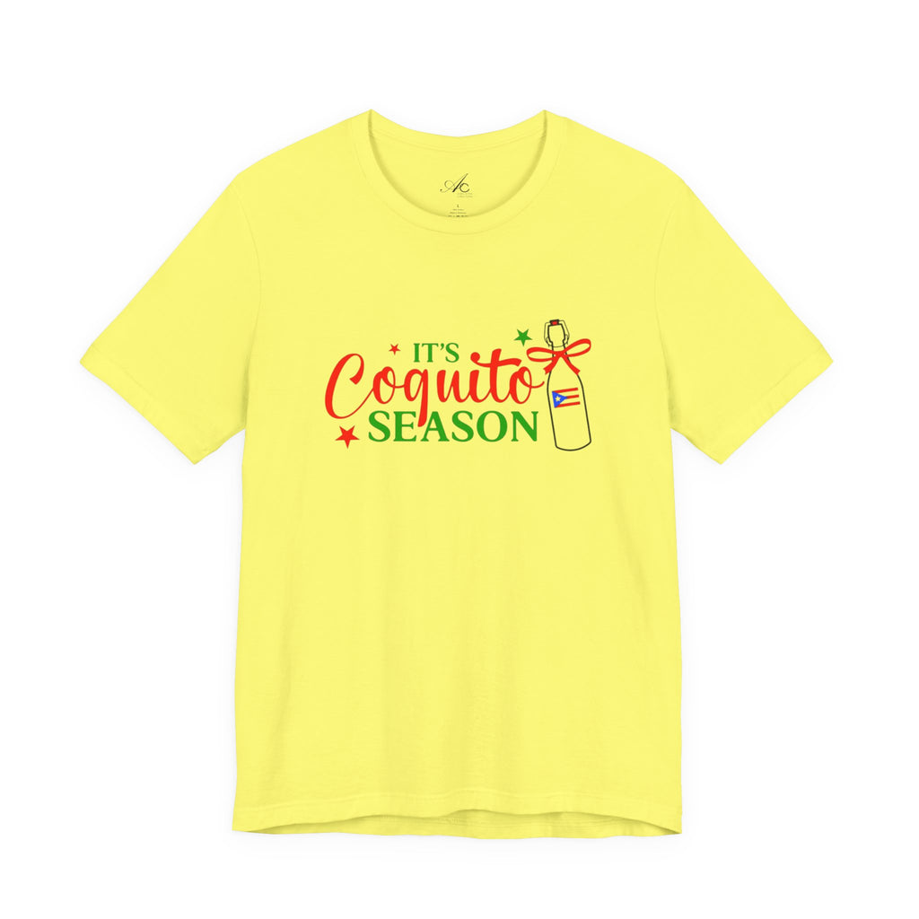 It's Coquito Season T-Shirt - Christmas Puerto Rican Holiday Cocktail Tee