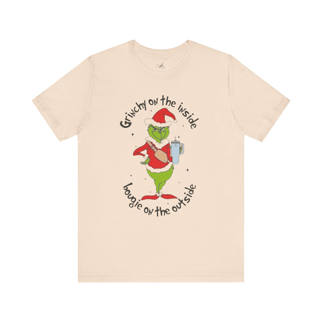 Grinch-Inspired Holiday Tee: 'Grinchy on the Inside, Boogie on the Outside'