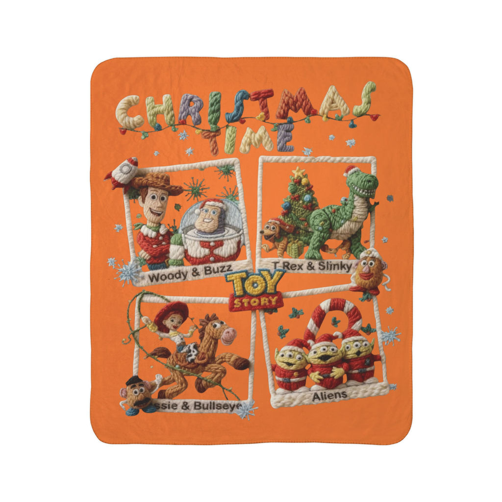 Magical Christmas Cartoon Blanket Toy Story Christmas Fleece Blanket