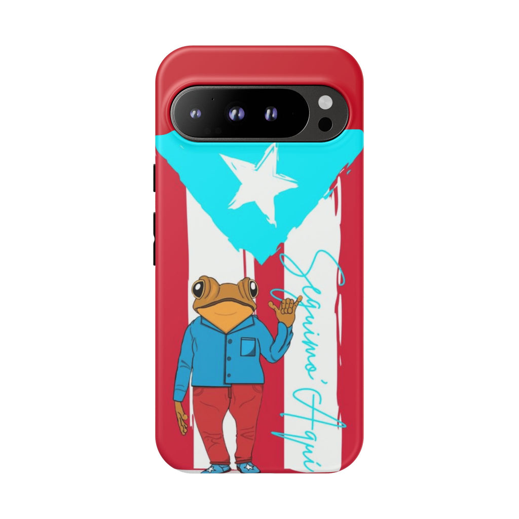 Puerto Rican Flag Frog Design ("Señorita Hops")Phone Case Isla del Encanto Phone Case – Puerto Rican Style