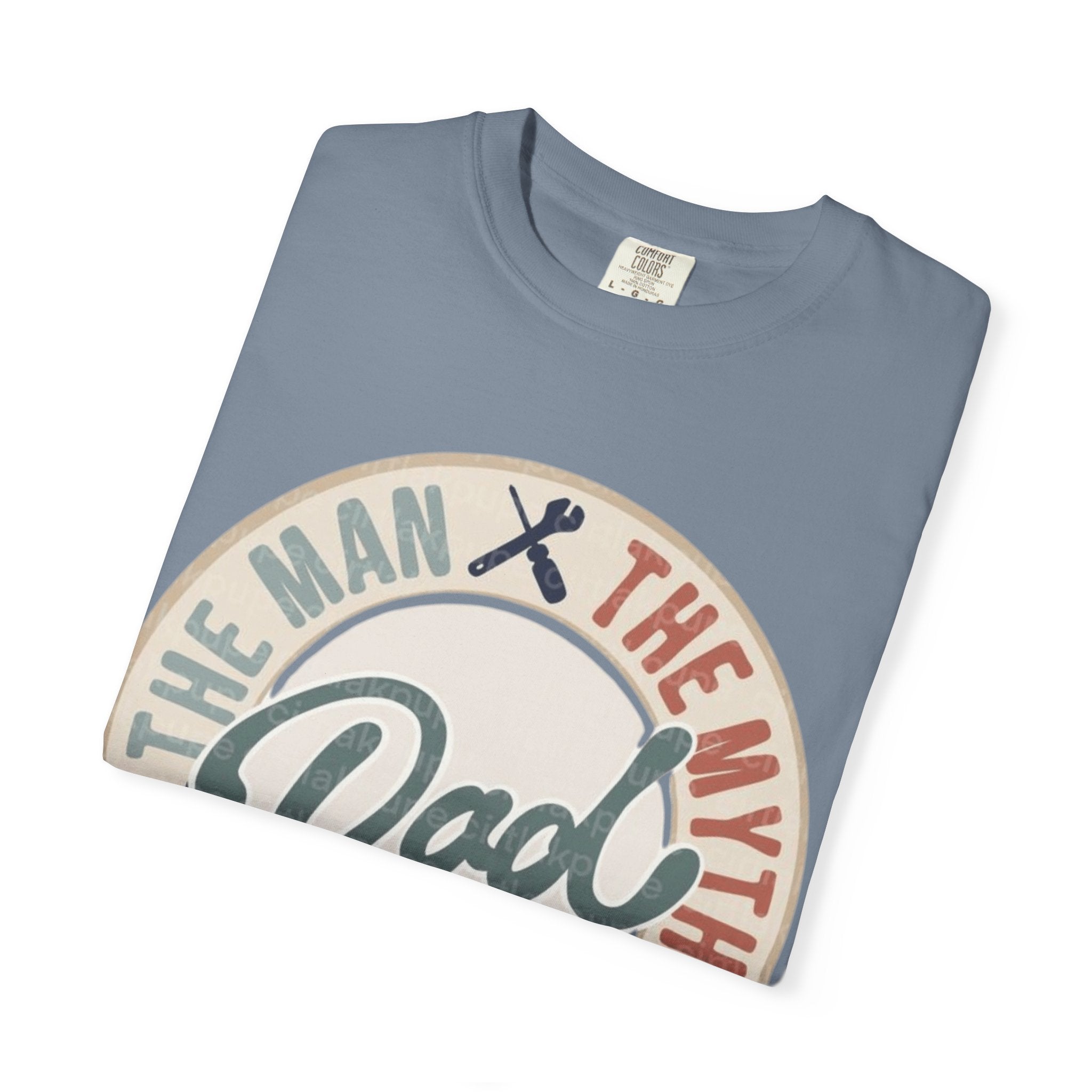 Dad Retro Badge T-Shirt — “Dad: The Man, The Myth, The Legend” Father’s Day Tee