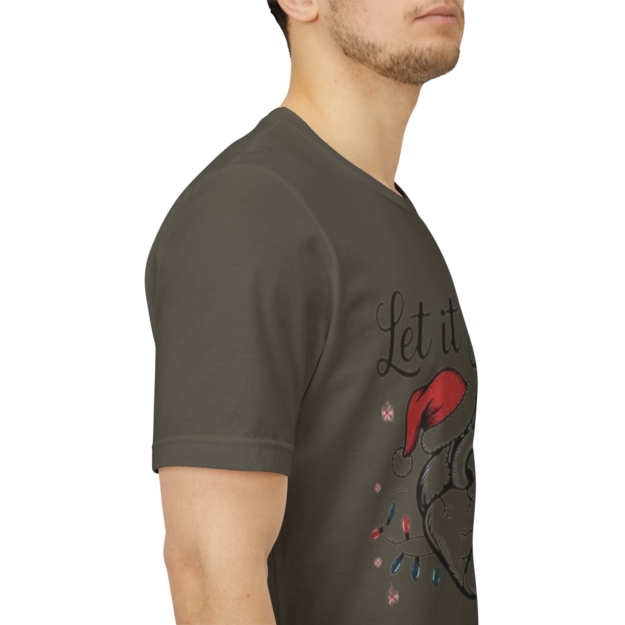 Let It Flow Heart Tee  Christmas Anatomical Heart Shirt