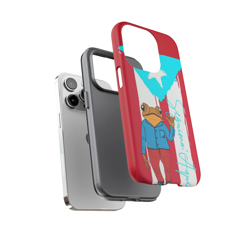 Puerto Rican Flag Frog Design ("Señorita Hops")Phone Case Isla del Encanto Phone Case – Puerto Rican Style