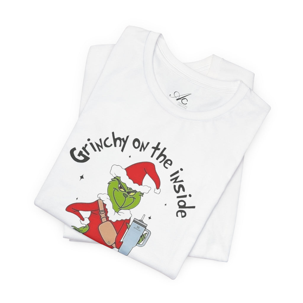 Grinch-Inspired Holiday Tee: 'Grinchy on the Inside, Boogie on the Outside'