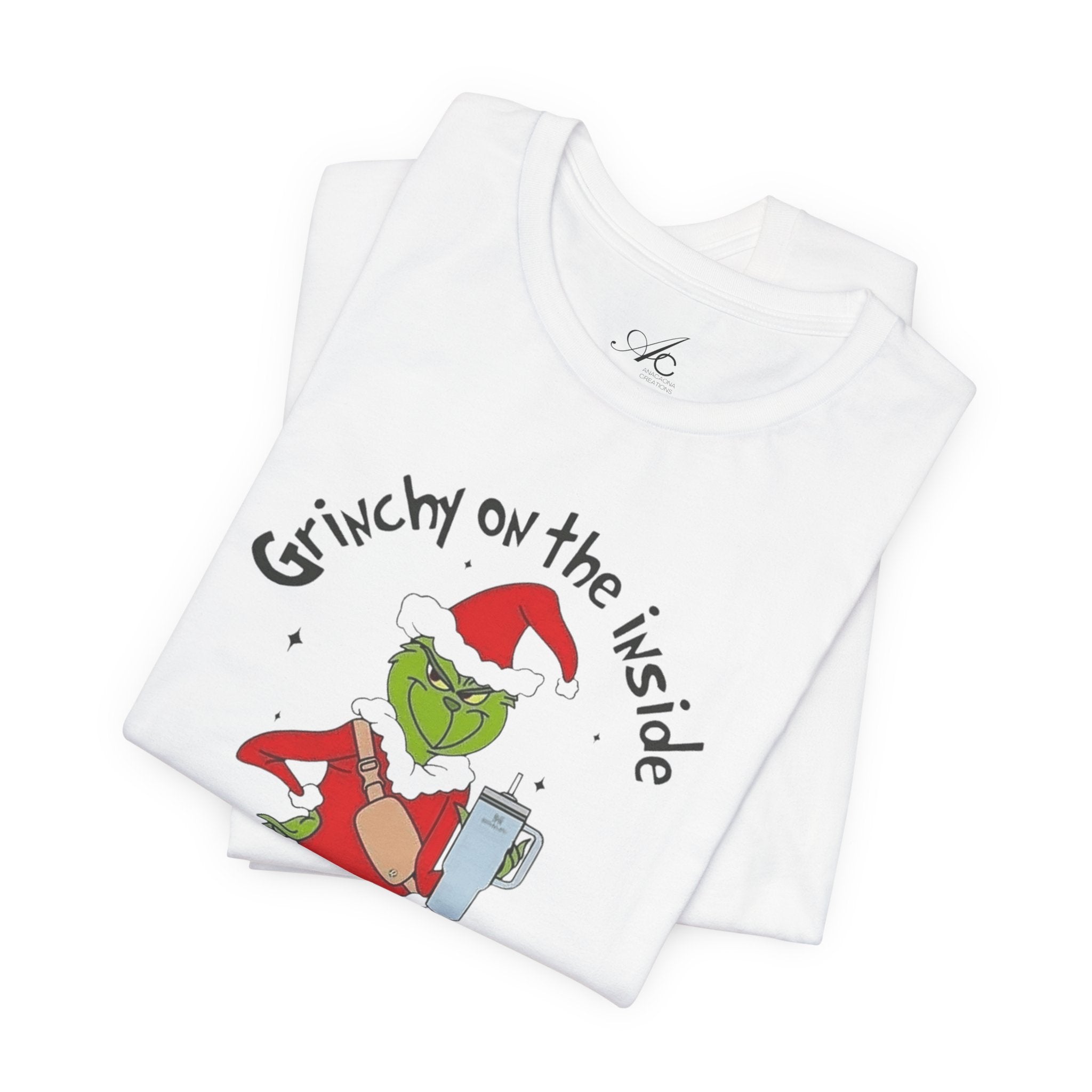 Grinch-Inspired Holiday Tee: 'Grinchy on the Inside, Boogie on the Outside'