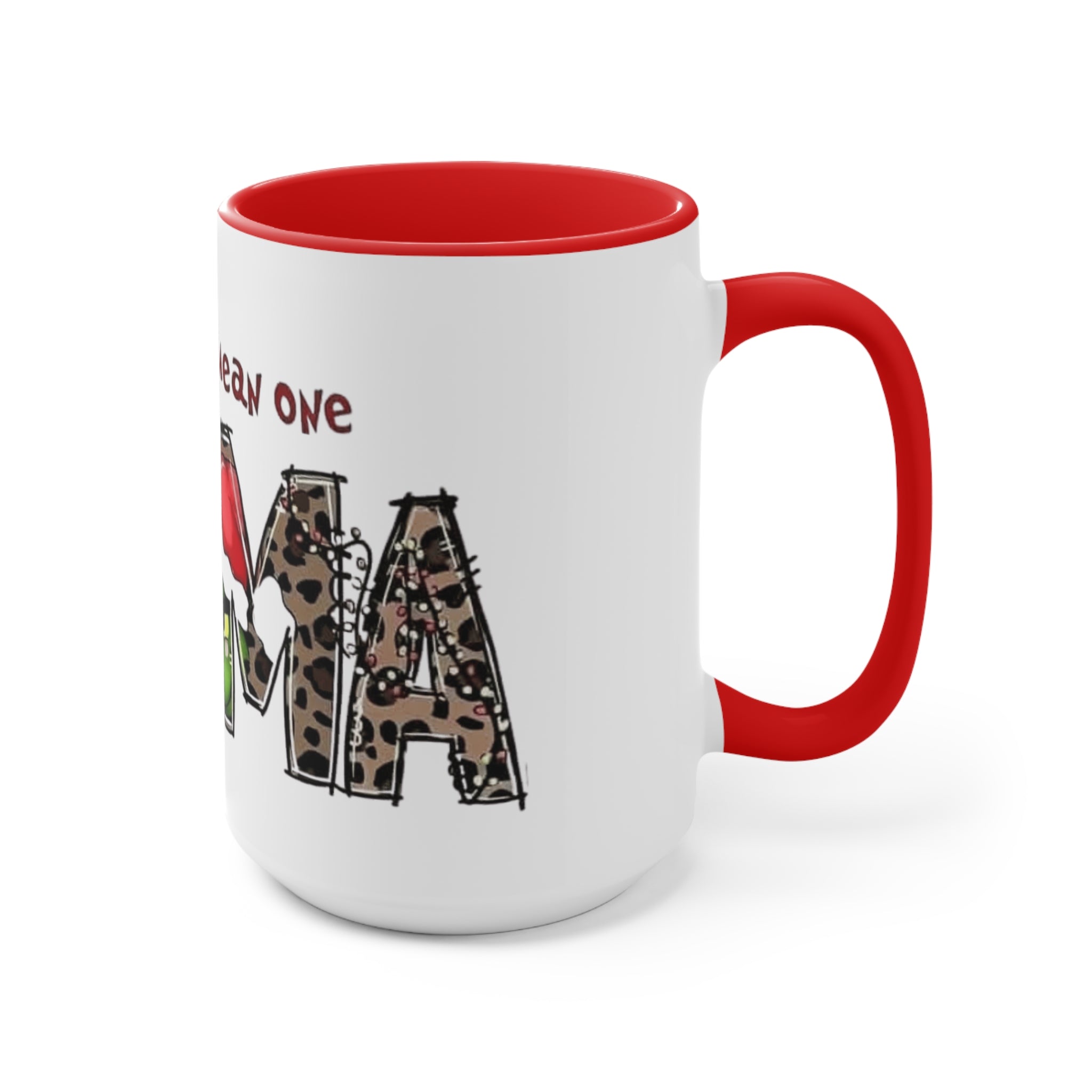 Grinch-Themed Accent Mug - "You're a Mean One, MAM" Holiday Coffee Cup Holiday Coffee Cups with Festive Quotes & Designs