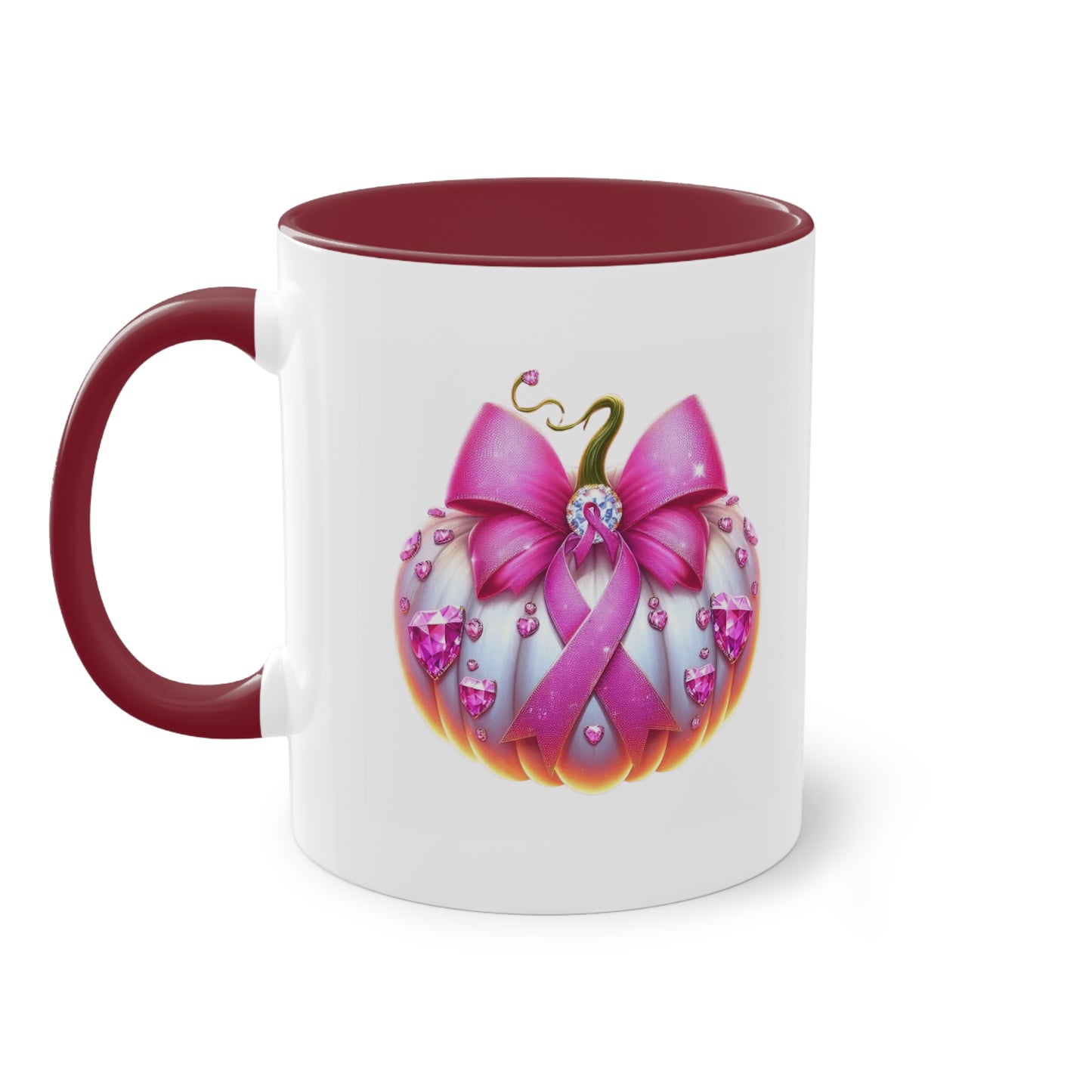 Vibrant Two-Tone Coffee Mug with Floral Design - Perfect Gift for Nature Lovers