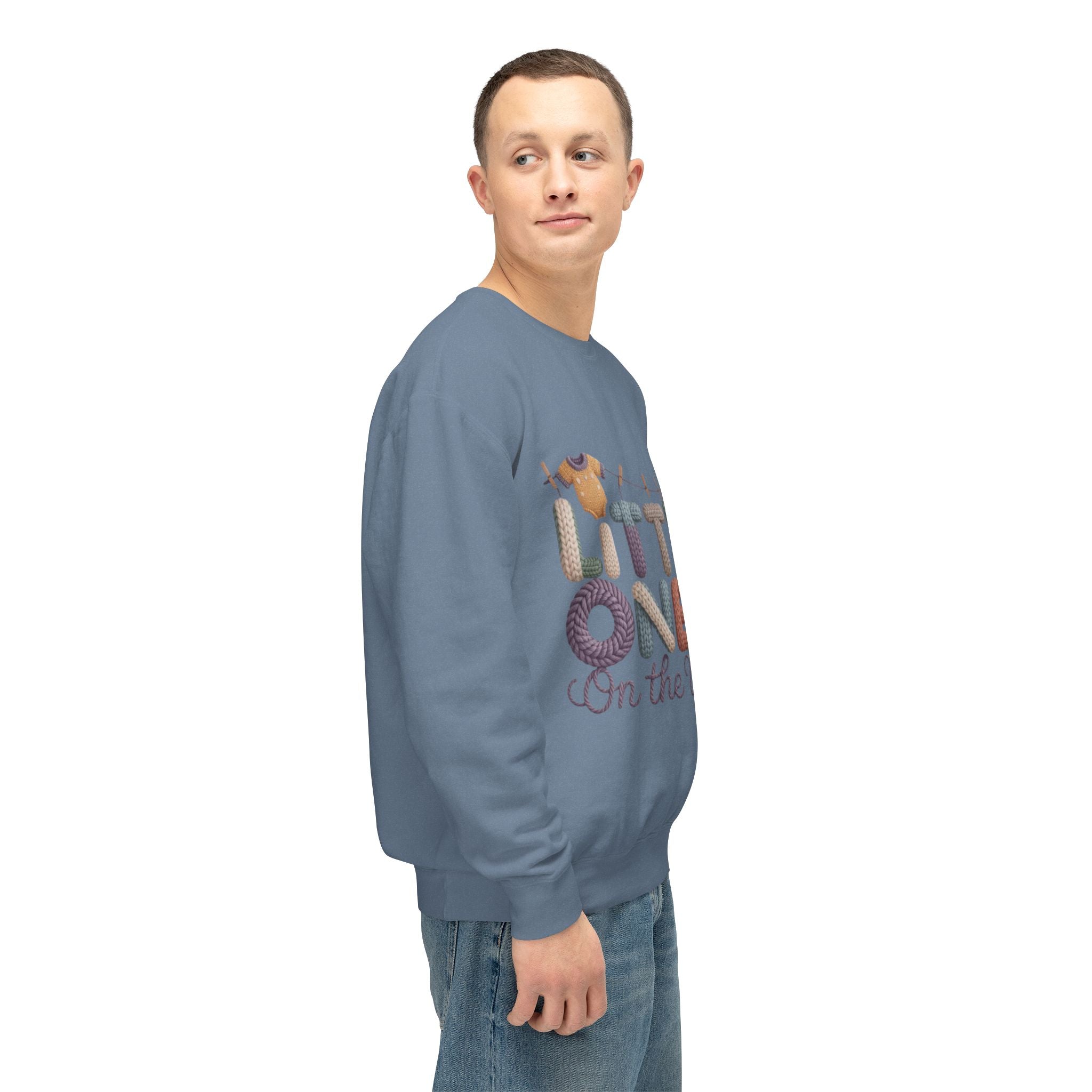 Little One On The Way Sweatshirt  Cute Baby Shower Announcement Crewneck