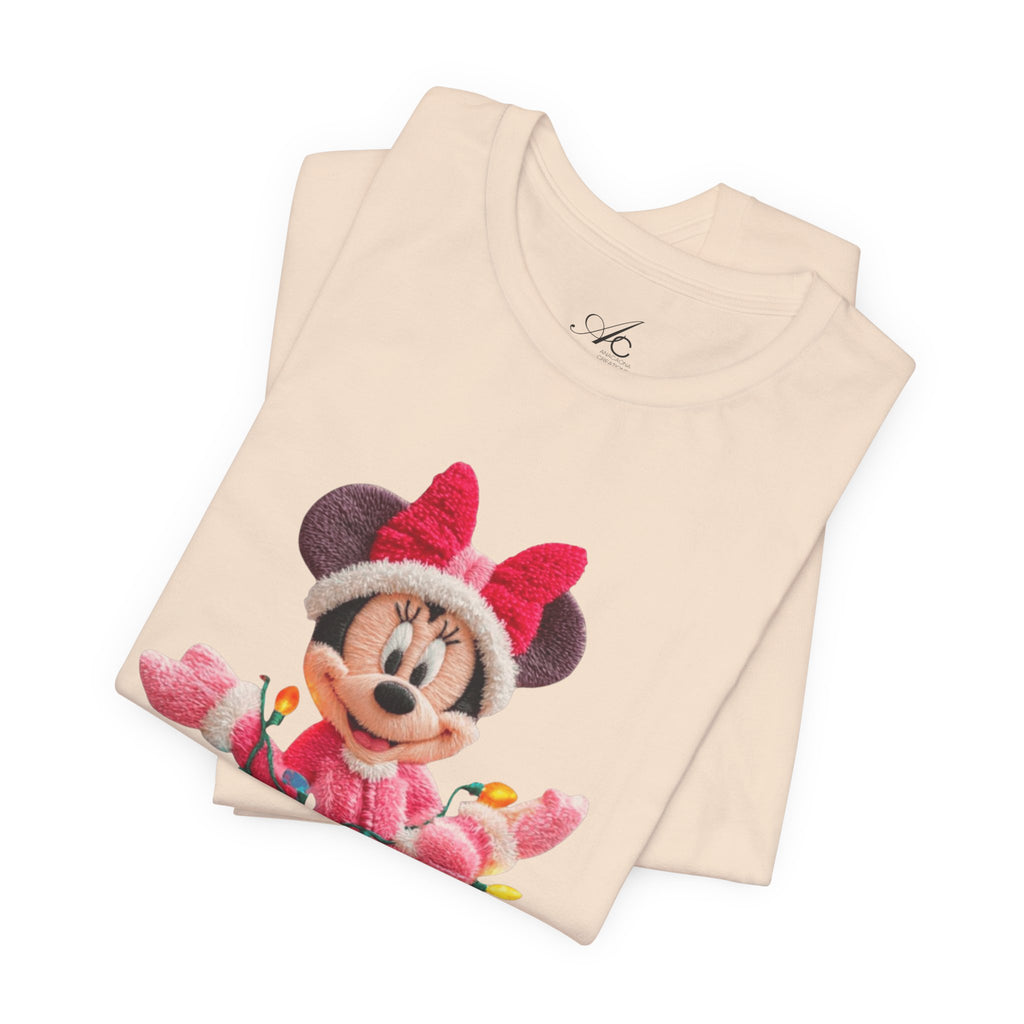 Minnie Mouse Holiday Lights T-Shirt Festive Holiday Designs
