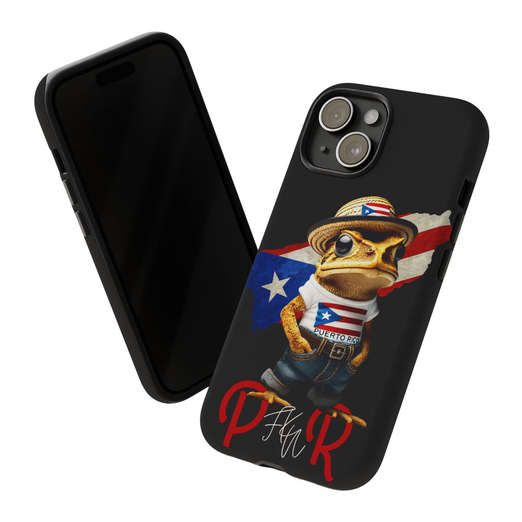 Puerto Rican Frog Tough Phone Case  Puerto Rico Flag Patriotic Protective Case