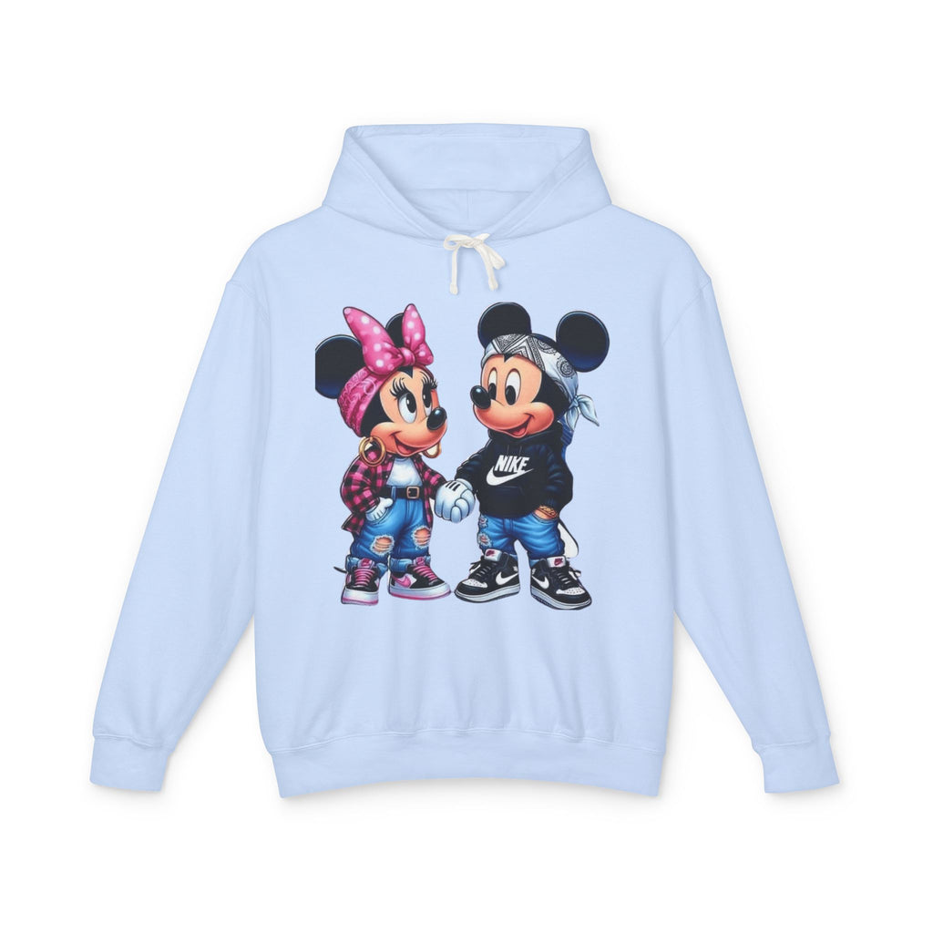 Valentine Cartoon Couple Hoodie  Cute Mickey & Minnie Style Graphic