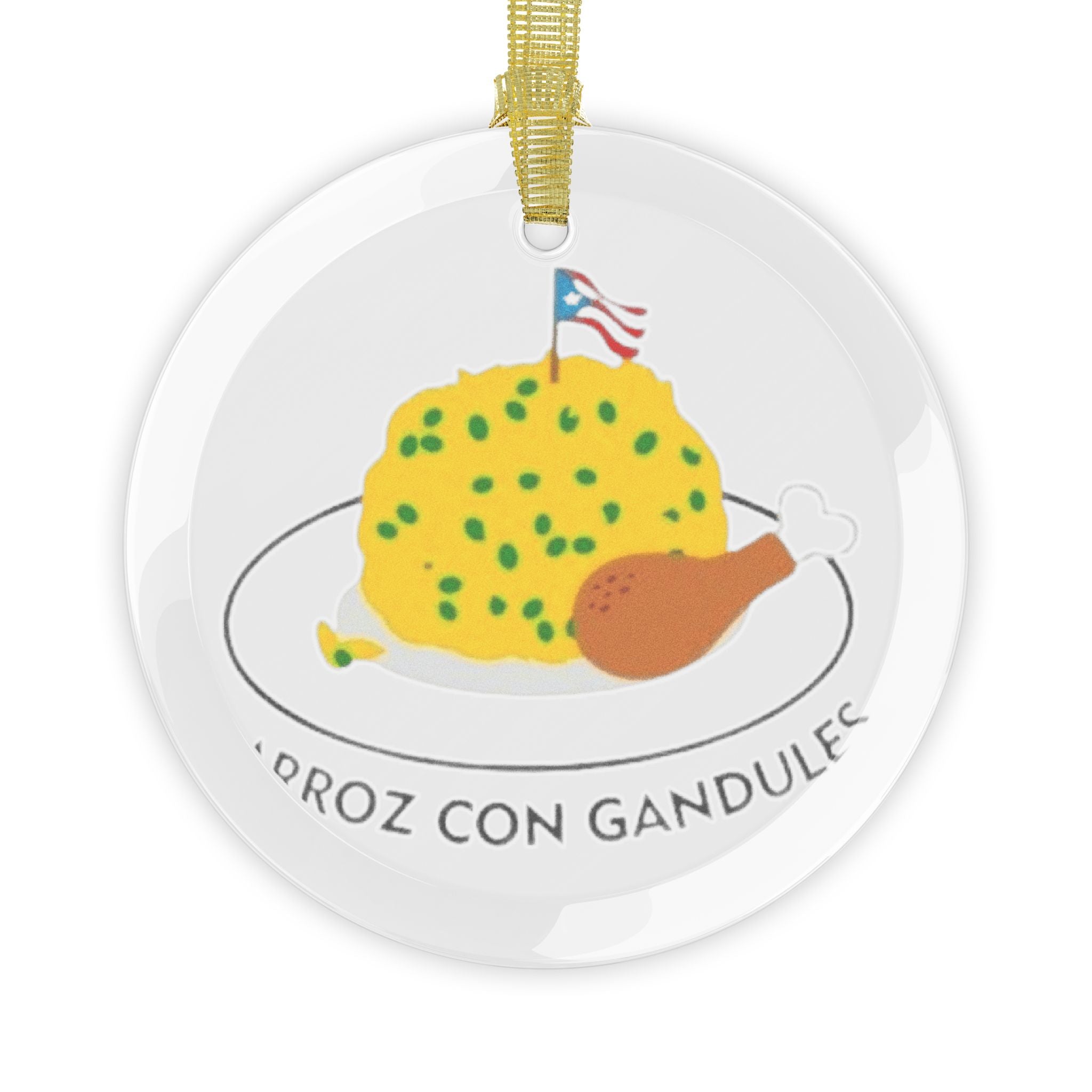 Puerto Rico Glass Ornaments Glass Ornaments Feliz Navidad Boricua Glass Ornament Christmas Keepsake