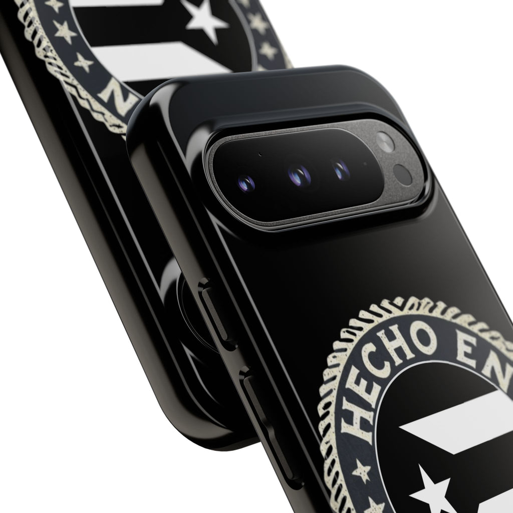 Hecho en Puerto Rico Phone Case  Puerto Rican Flag Emblem Tough Protective Cover