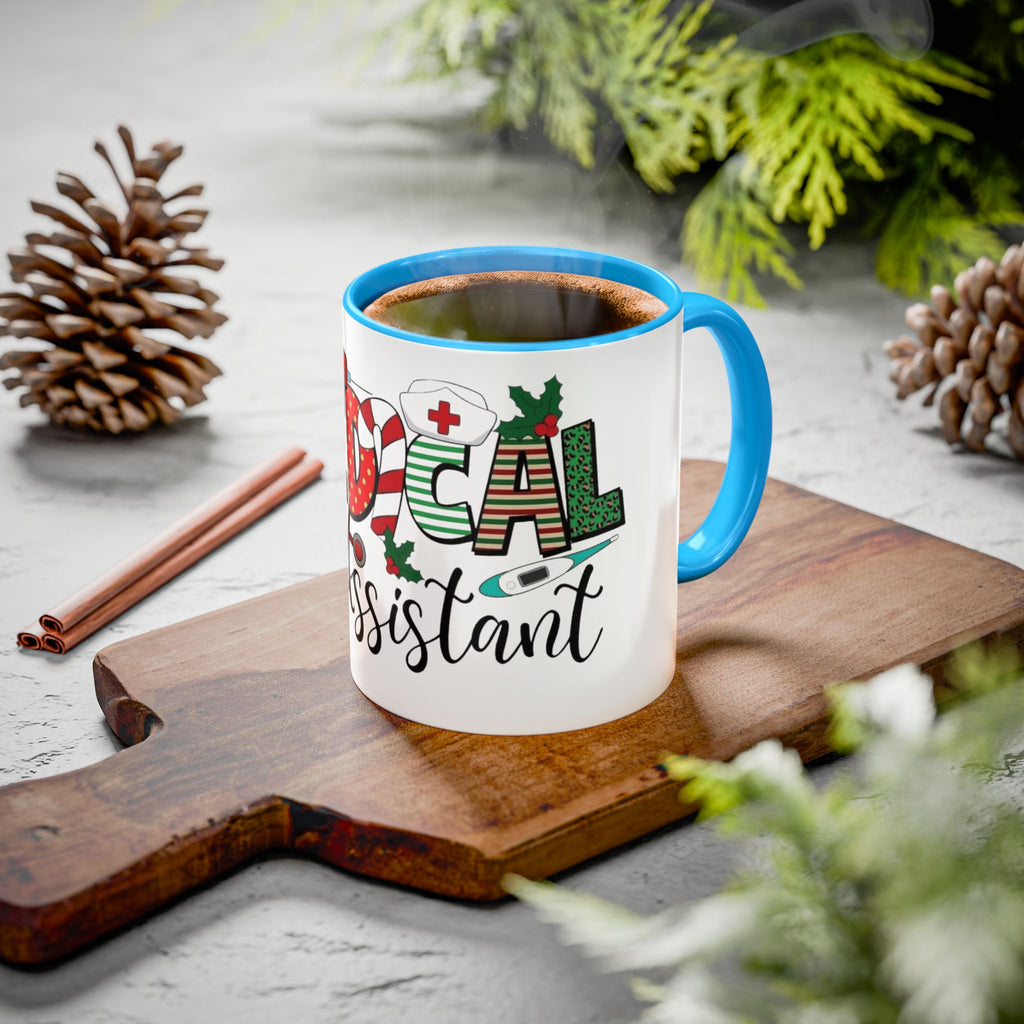 Medical Assistant Christmas Mug — Festive Colorful 11oz/15oz Coffee Cup Medical Christmas Mug