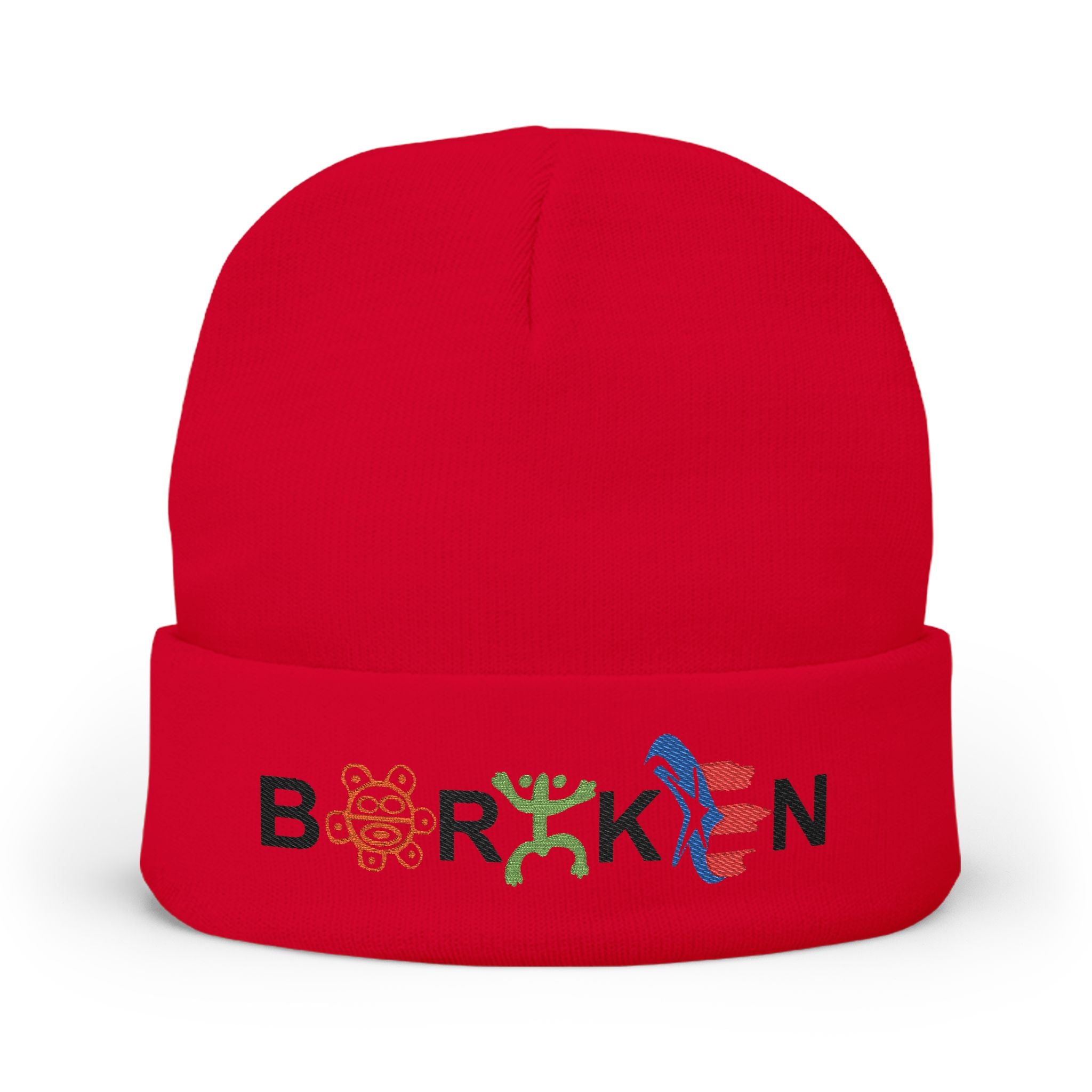 Boricua Winter Beanie – Puerto Rico Pride Knit Hat — Colorful Borough Icon Letters