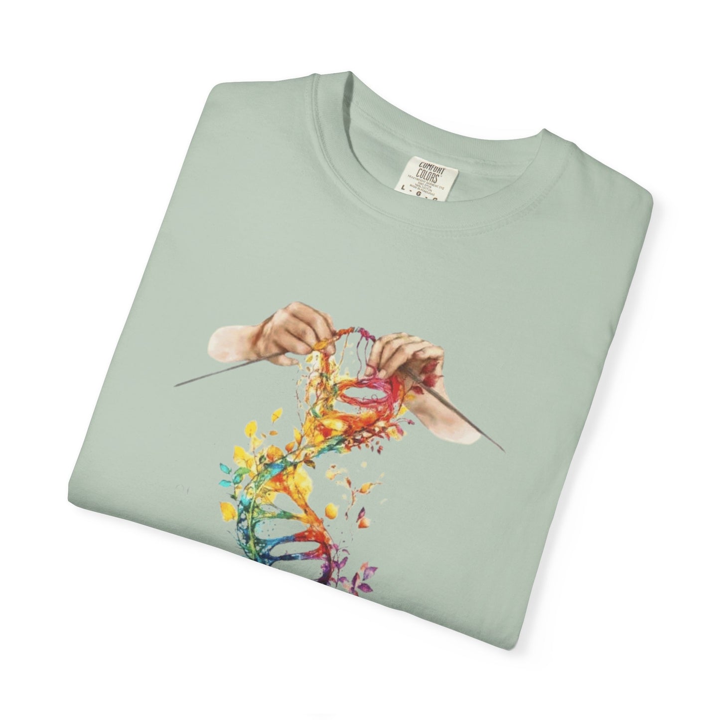 👚 Soft. Stylish. Mom-approved. Order now and gift her something she'll actually wear! Colorful DNA Art Unisex T-shirt, Science Tee, Creative Garment, Gift for Scientists,