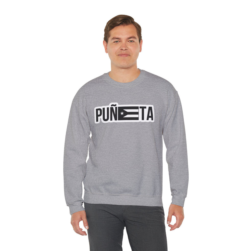 Puñeta Sweatshirt  Puerto Rican Flag Graphic Crewneck