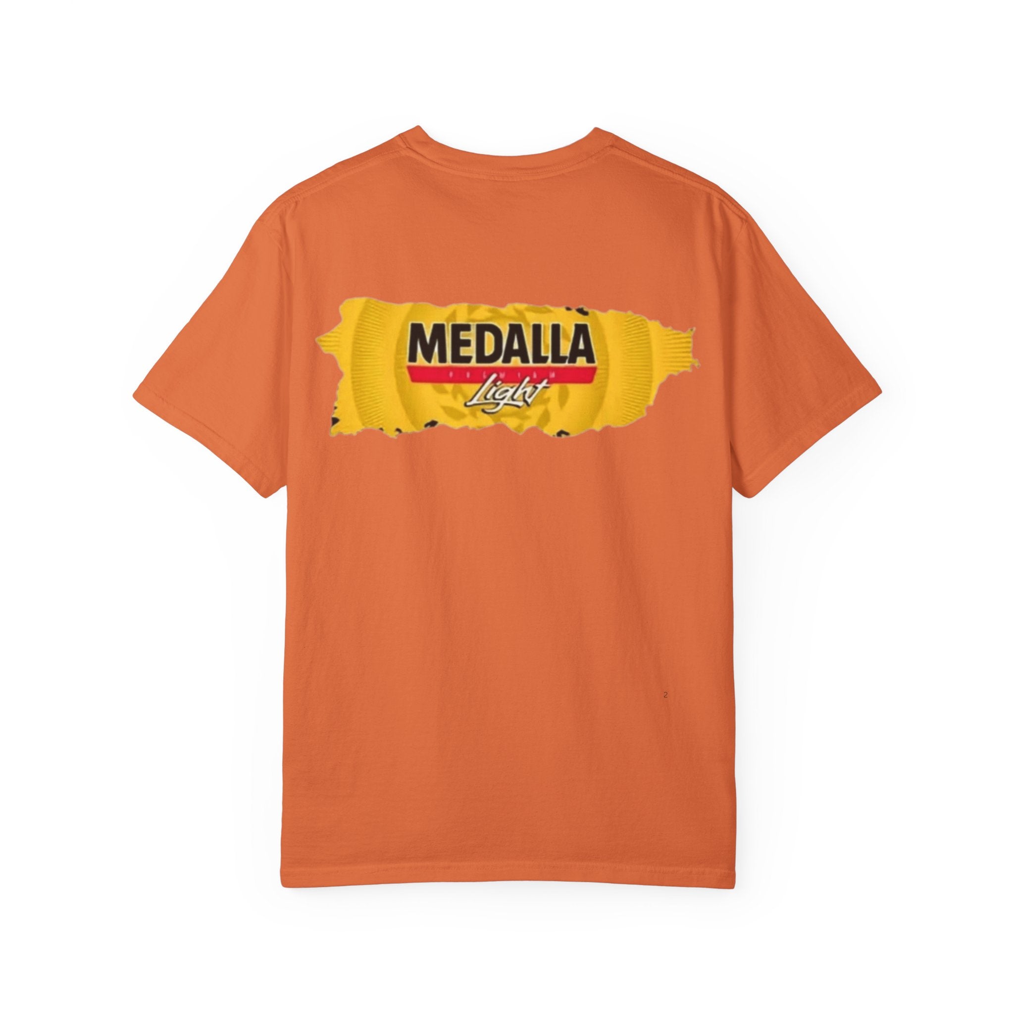 Medalla Light Puerto Rican Beer T-Shirt Coqui Frog Mascot Six-Pack Graphic Tee Puerto Rico’s Navidades