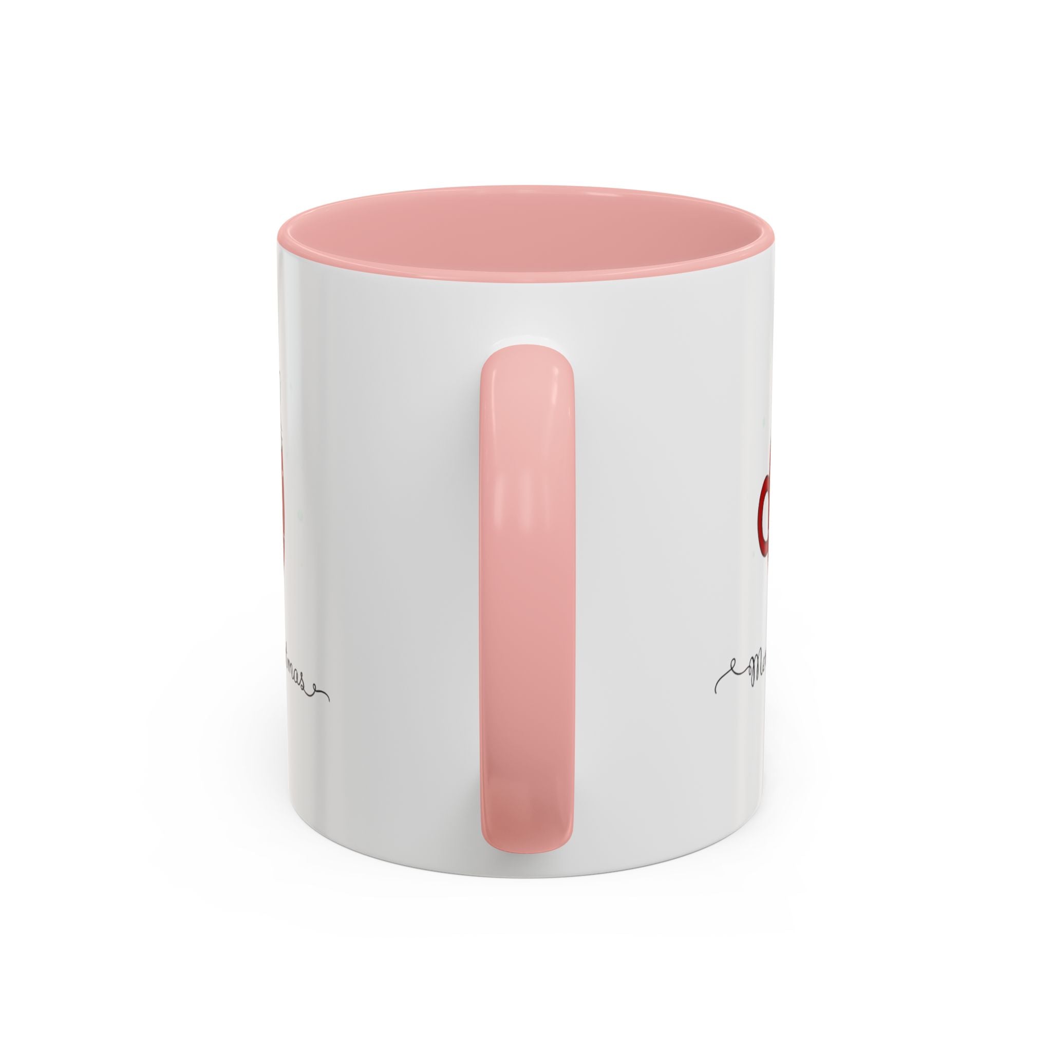 Christmas Cat Accent Mug "Merry Christmas" Polka Dot Holiday Coffee Cup Christmas Mugs Collection!