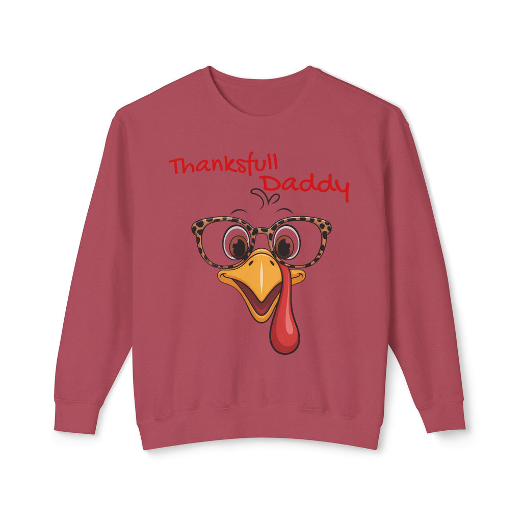 Thanksgiving Turkey 'Thankstfull Daddy' Crewneck Sweatshirt Fall T-Shirts and Sweatshirts Collection