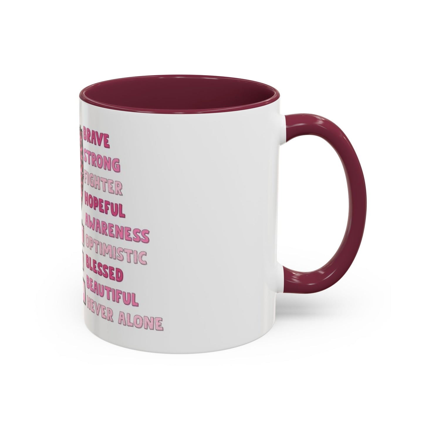 Cancer Hope Collection Empowering Inspirational Mug for Breast Cancer Awareness