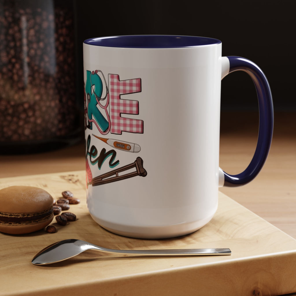 Nurse Given Accent Coffee Mug — Caregiver & Medical Equipment Design Christmas mug for all healthcare heroes