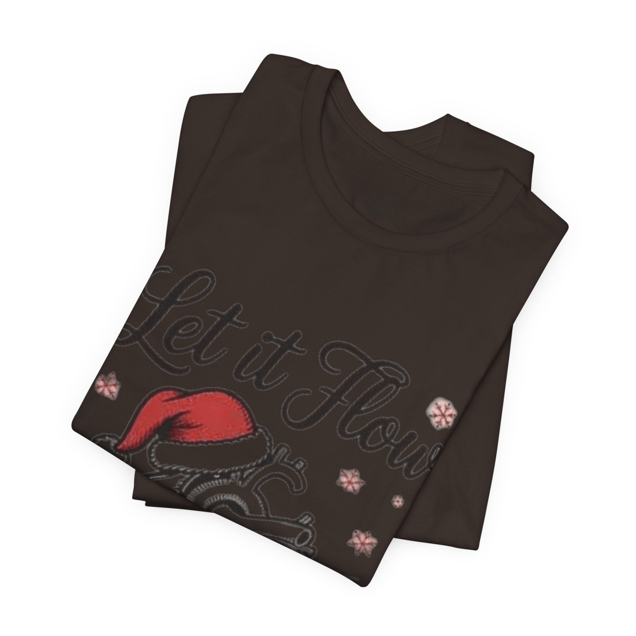 Let It Flow Heart Tee  Christmas Anatomical Heart Shirt