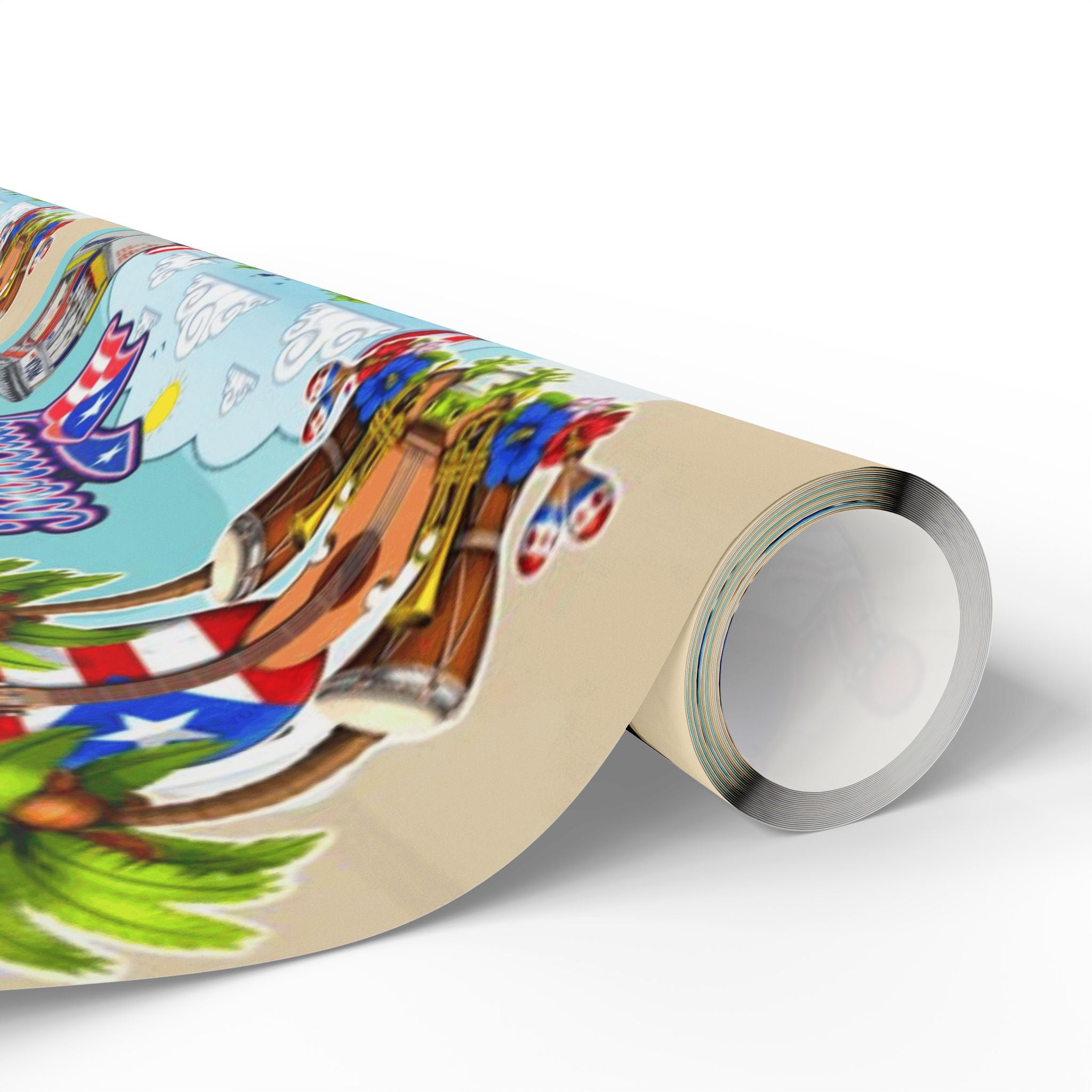 Puerto Rico Wrapping Paper – Cultural Gift Wrap | Boricua Heritage Design | Holiday & Celebration Gift Packaging