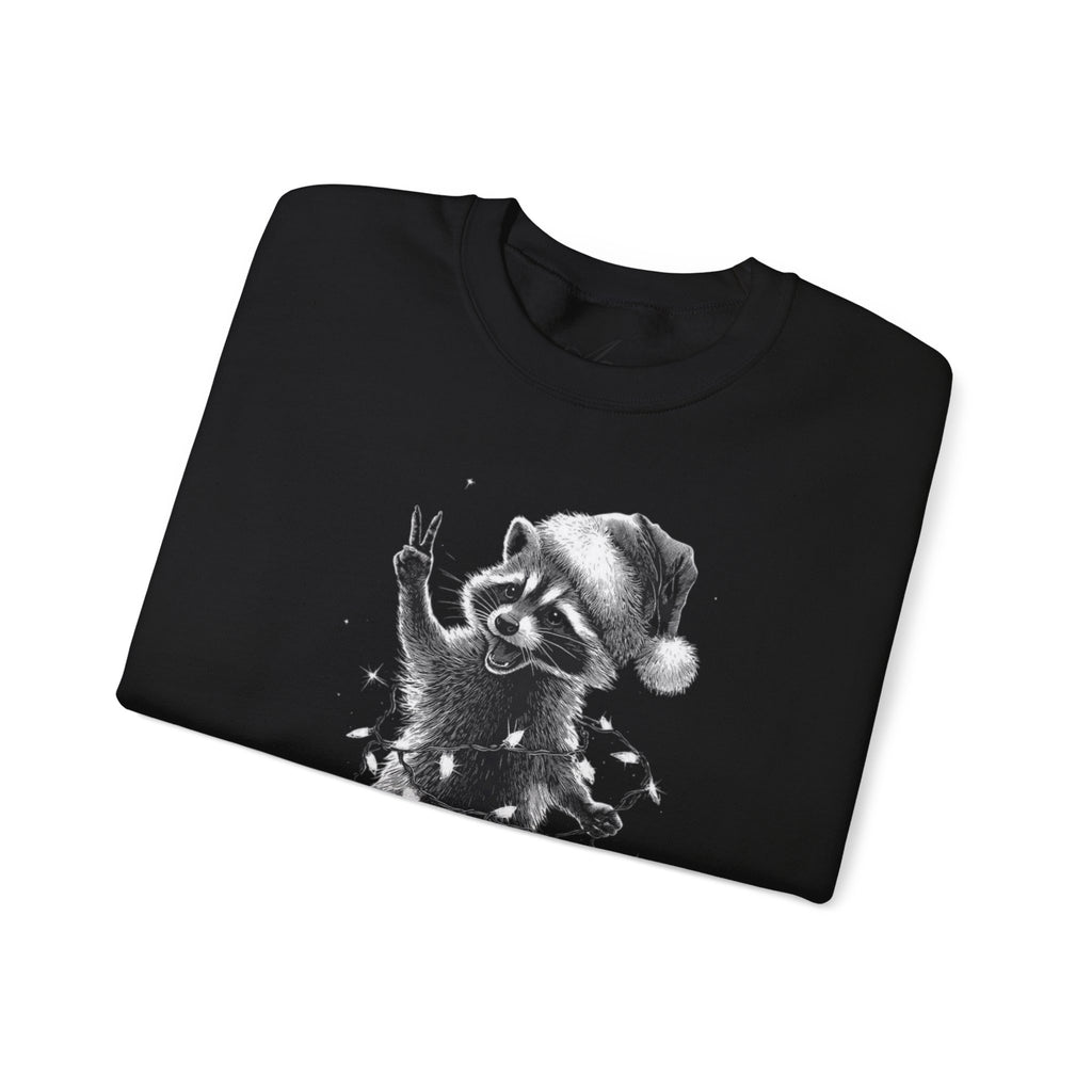 Holiday Raccoon Crewneck Sweatshirt Christmas Tshirts and sweaters,