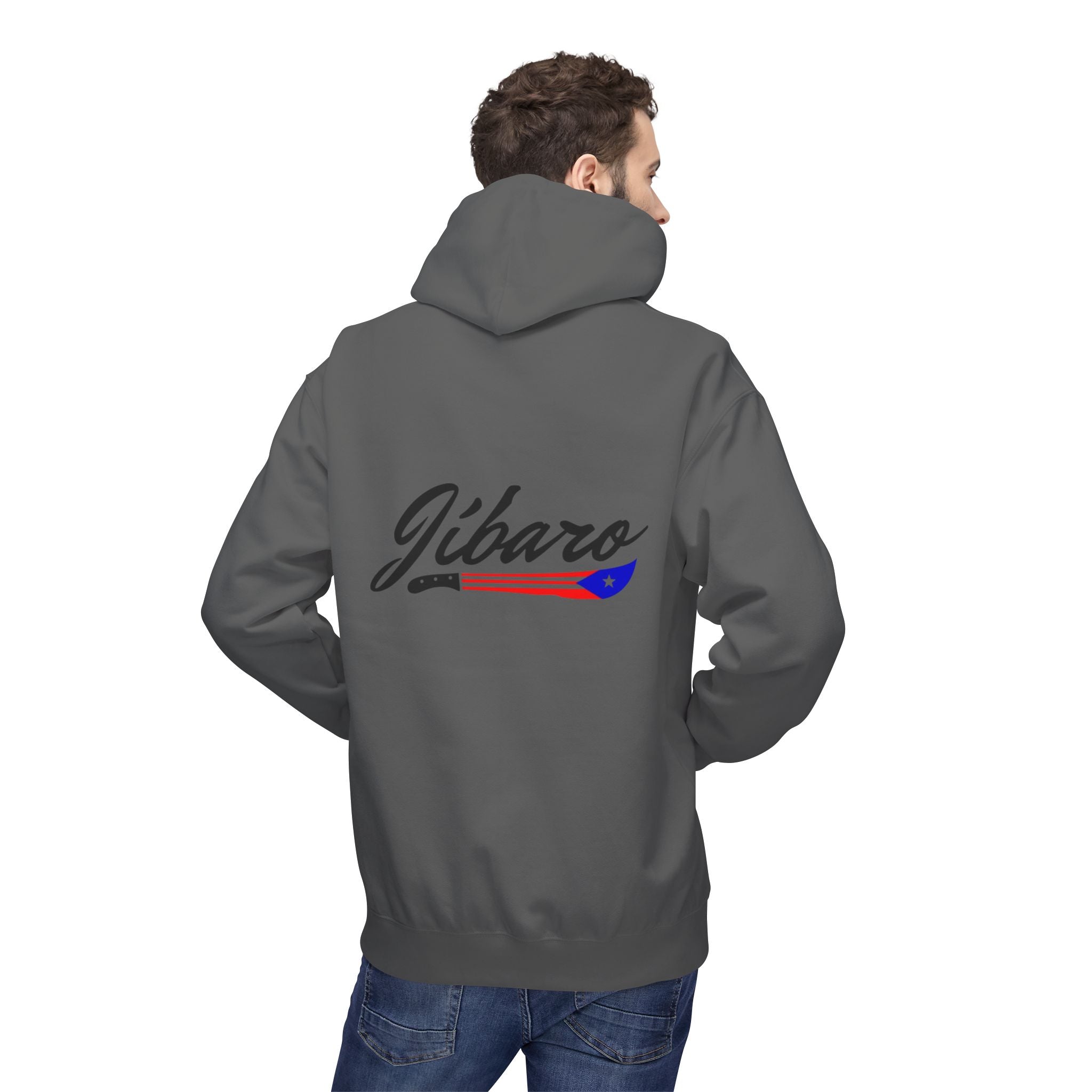 Gíbaro Hoodie  Puerto Rican Pride Pullover with Flag Machete Design