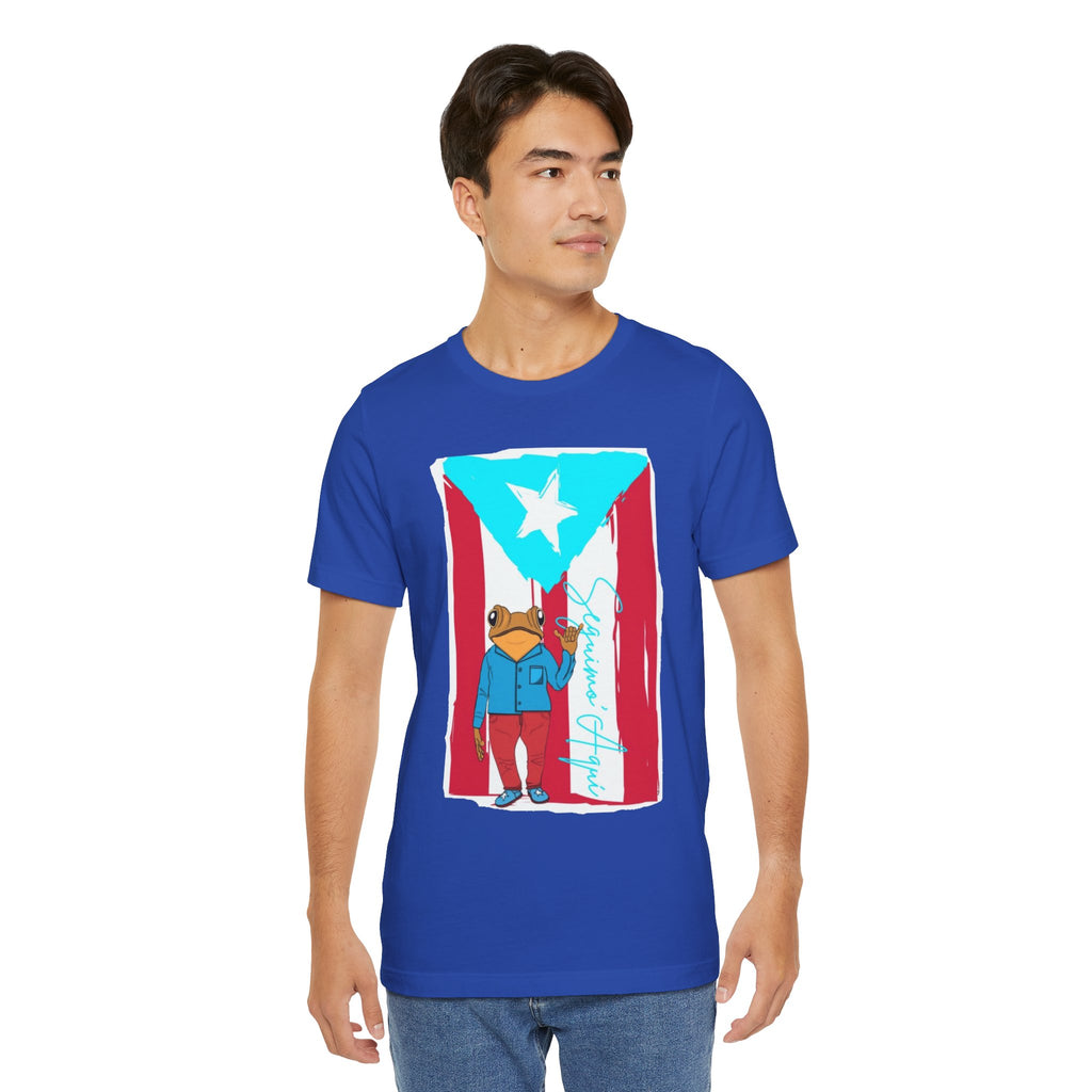 Puerto Rican Coqui Flag T‑Shirt  Boricua Pride Tee