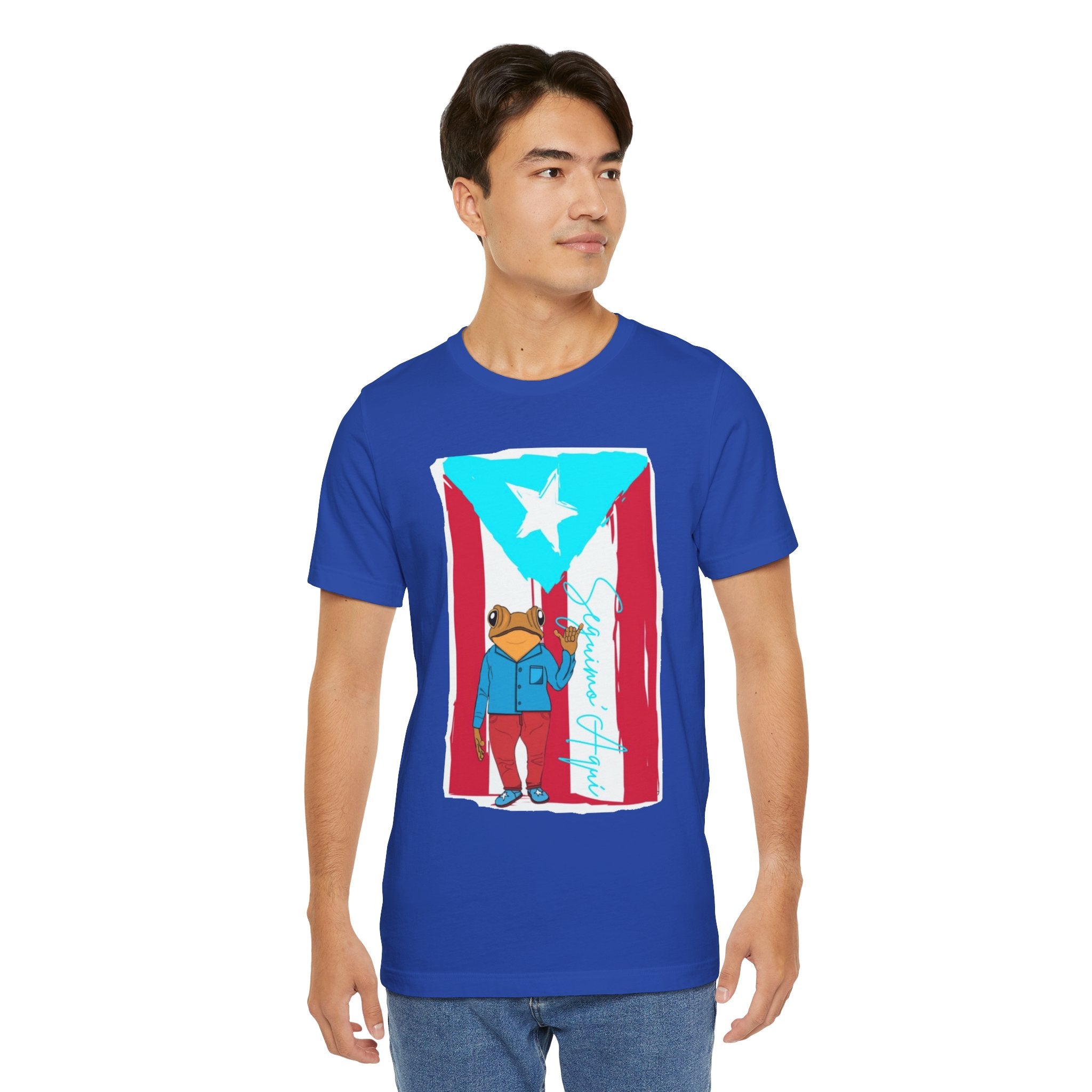 Puerto Rican Coqui Flag T‑Shirt  Boricua Pride Tee