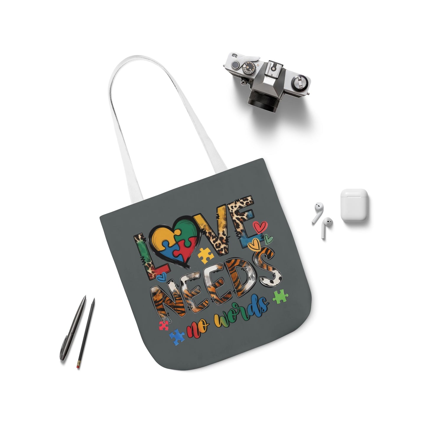 Colorful Love Needs Tote Bag