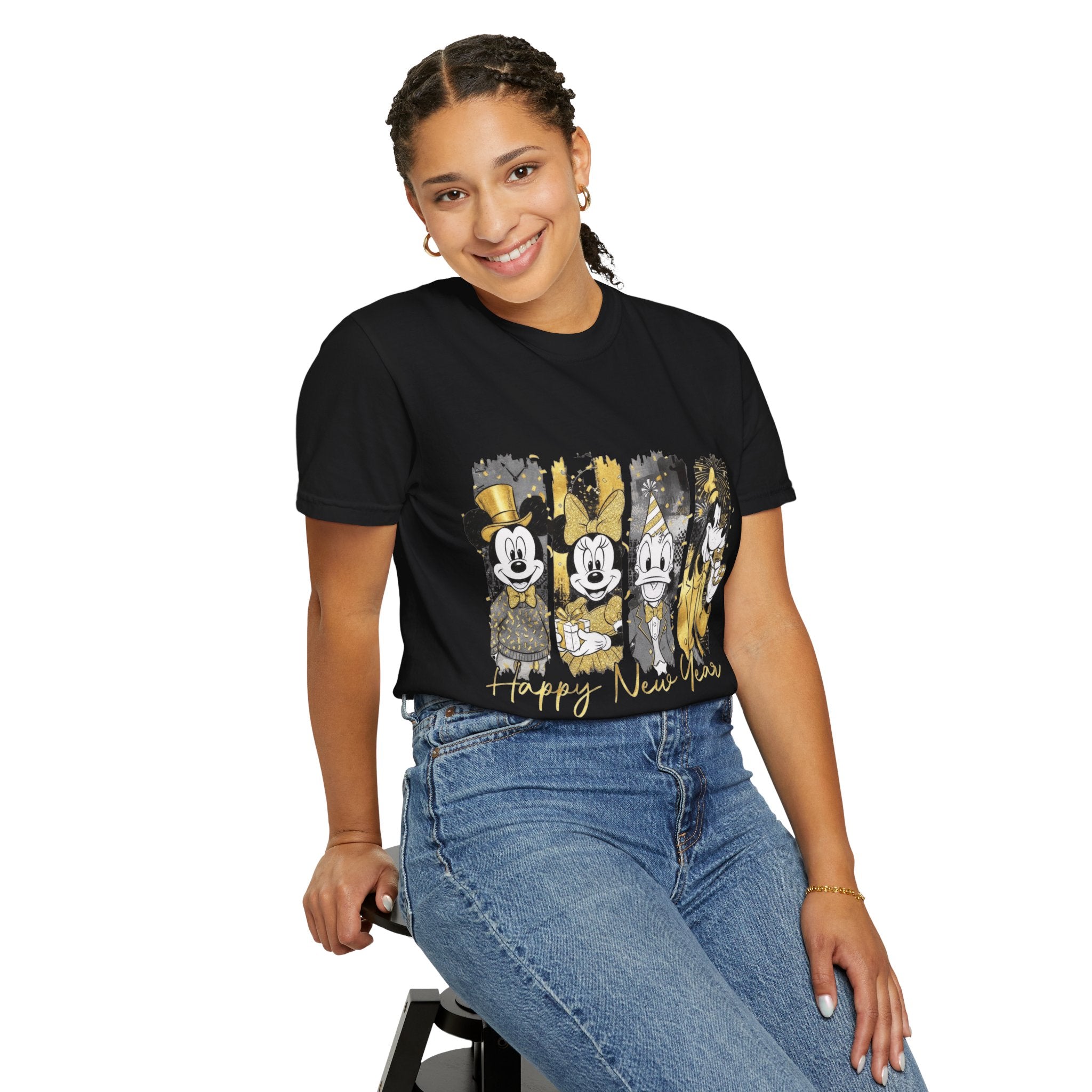 New Year Mickey & Friends T-Shirt  'Happy New Year' Graphic Tee