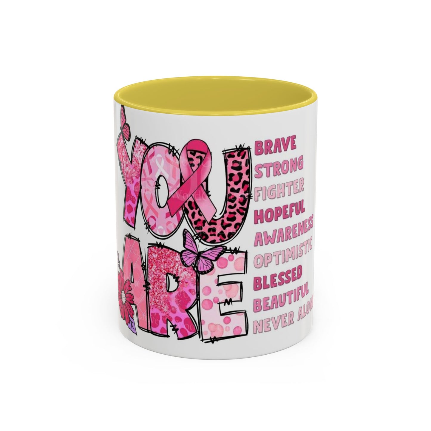 Cancer Hope Collection Empowering Inspirational Mug for Breast Cancer Awareness