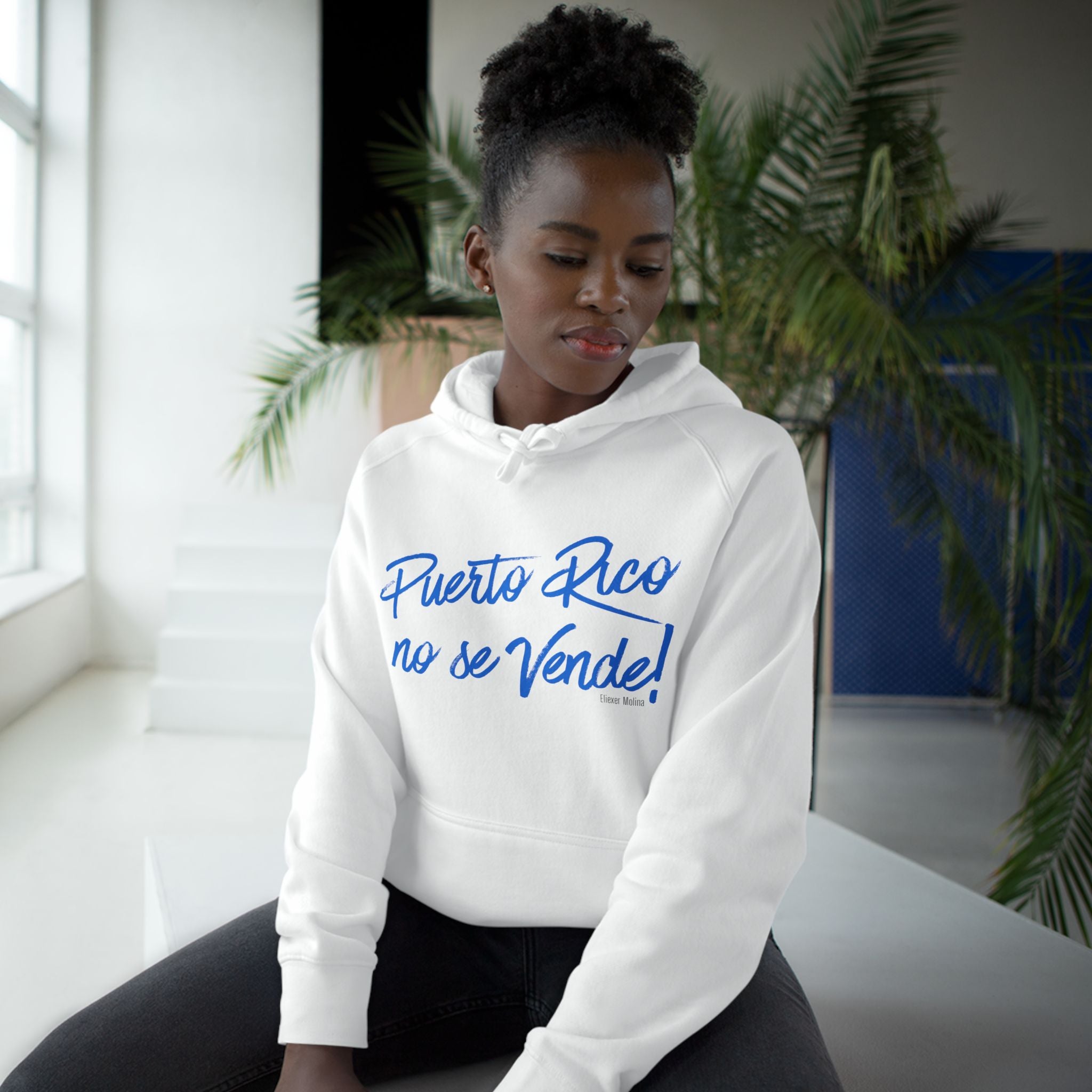 Hoodie  "Puerto Rico No Se Vende" Script Protest Pullover