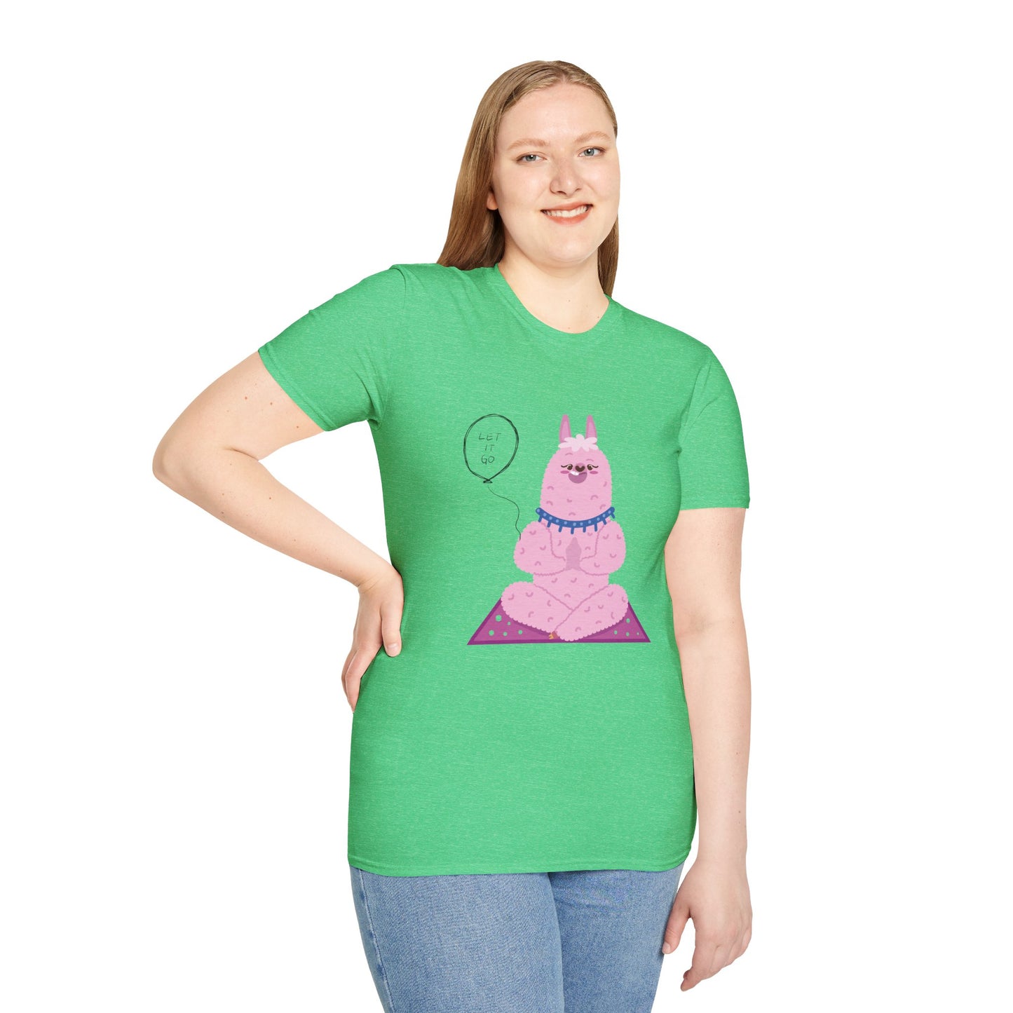 ✨ Let your outfit reflect your inner peace. Meditating Bunny T-Shirt, Softstyle Tee for Relaxation, Chill Vibes Apparel, Perfect Gift for Yoga Lovers, Cute Animal Graphic Tee